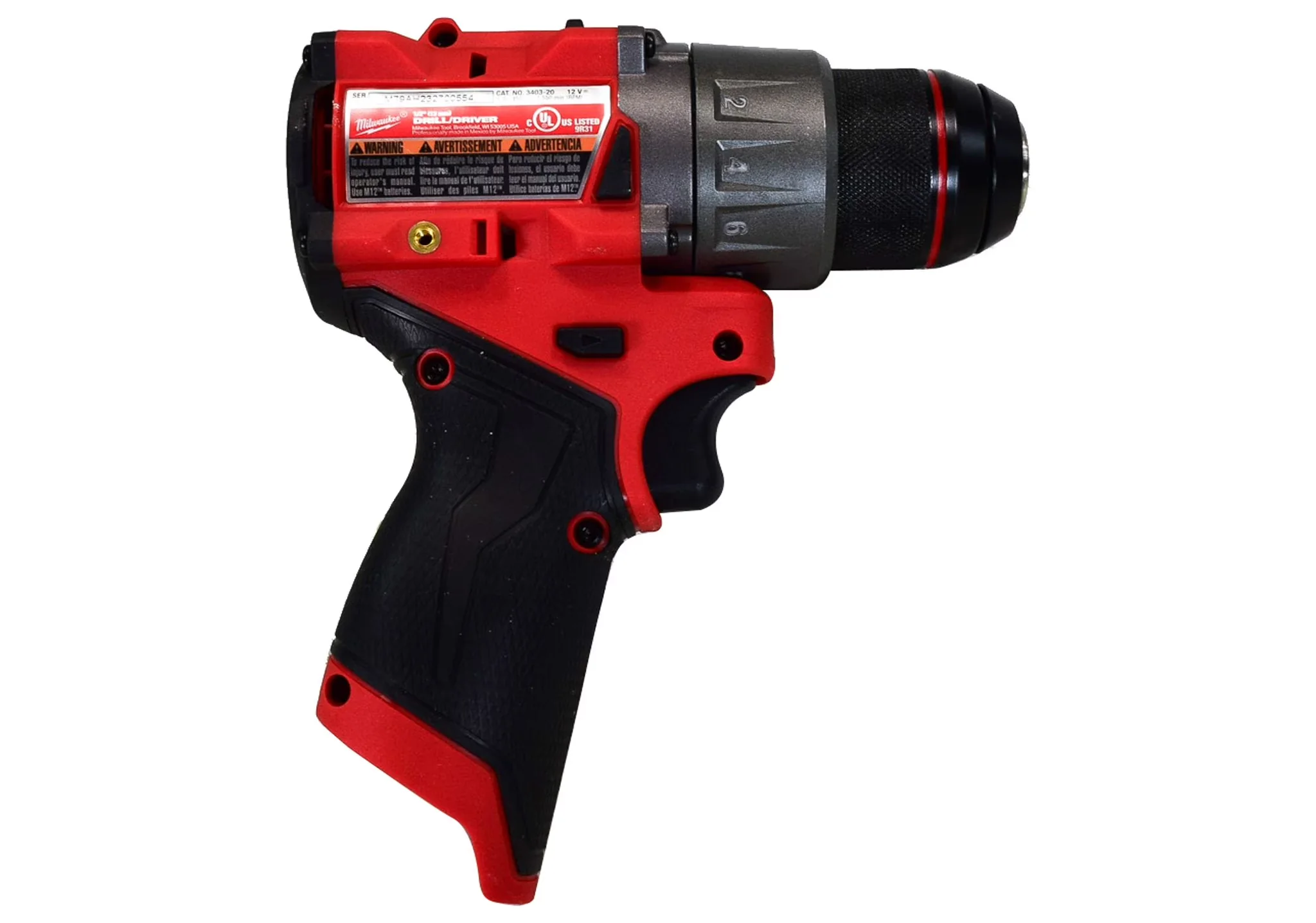 Innovative Drills Driver with Battery, 12V, 400 in-lbs Torque - Red M12 Model 763464