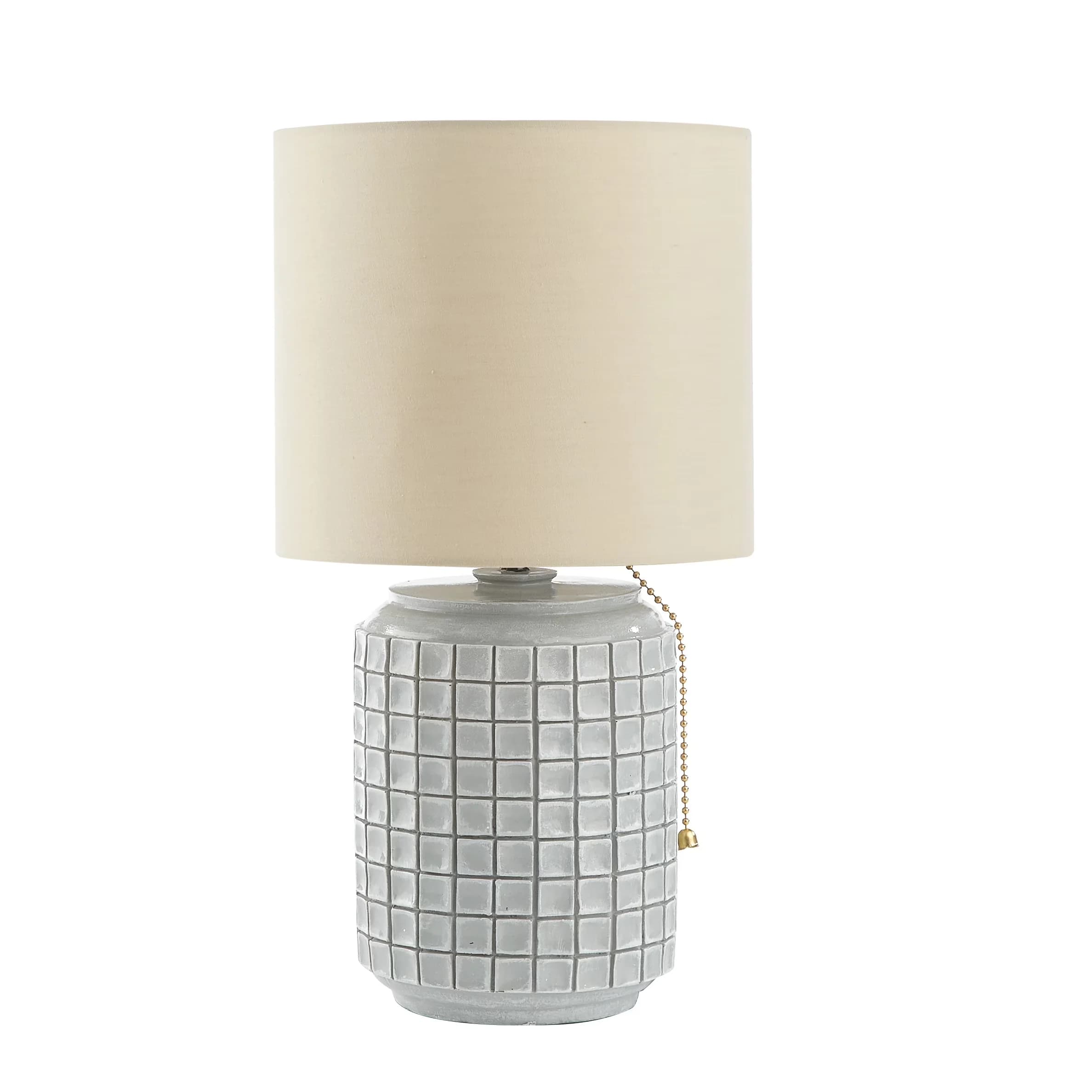 Modern Table Lamp with Modern, Accent Lamps - White, Gray, Multicolor Ceramic Model 6CD3CC
