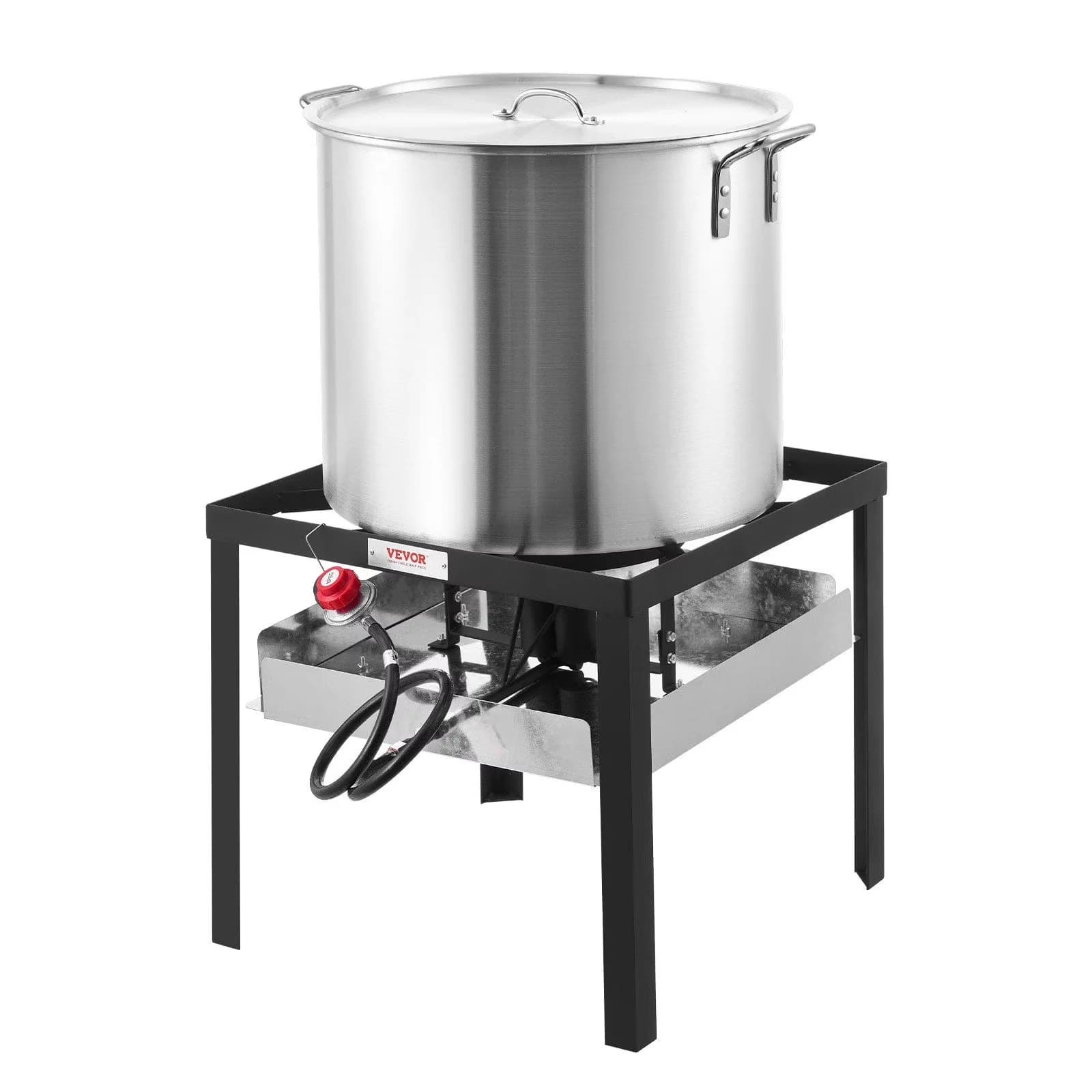 Essential Outdoor Fryer with Dishwasher Safe, Strainer Crab Crawfish Cooking Pot, 60 Qt Seafood Boiling Kit - Iron Model 03183D