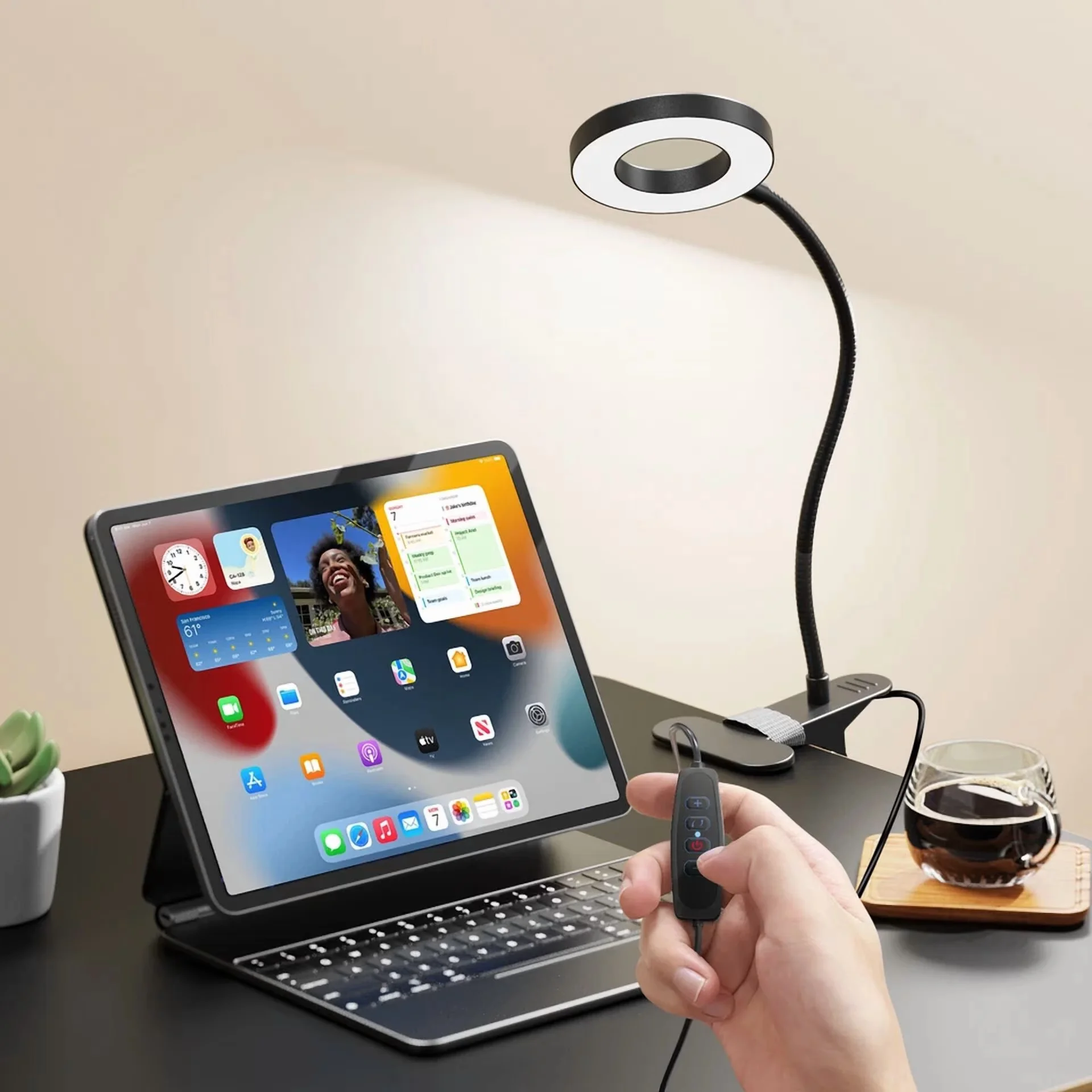 Durable Desk Lamp with LED, 5W, Adjustable Head - Low Maintenance Model 54E25A