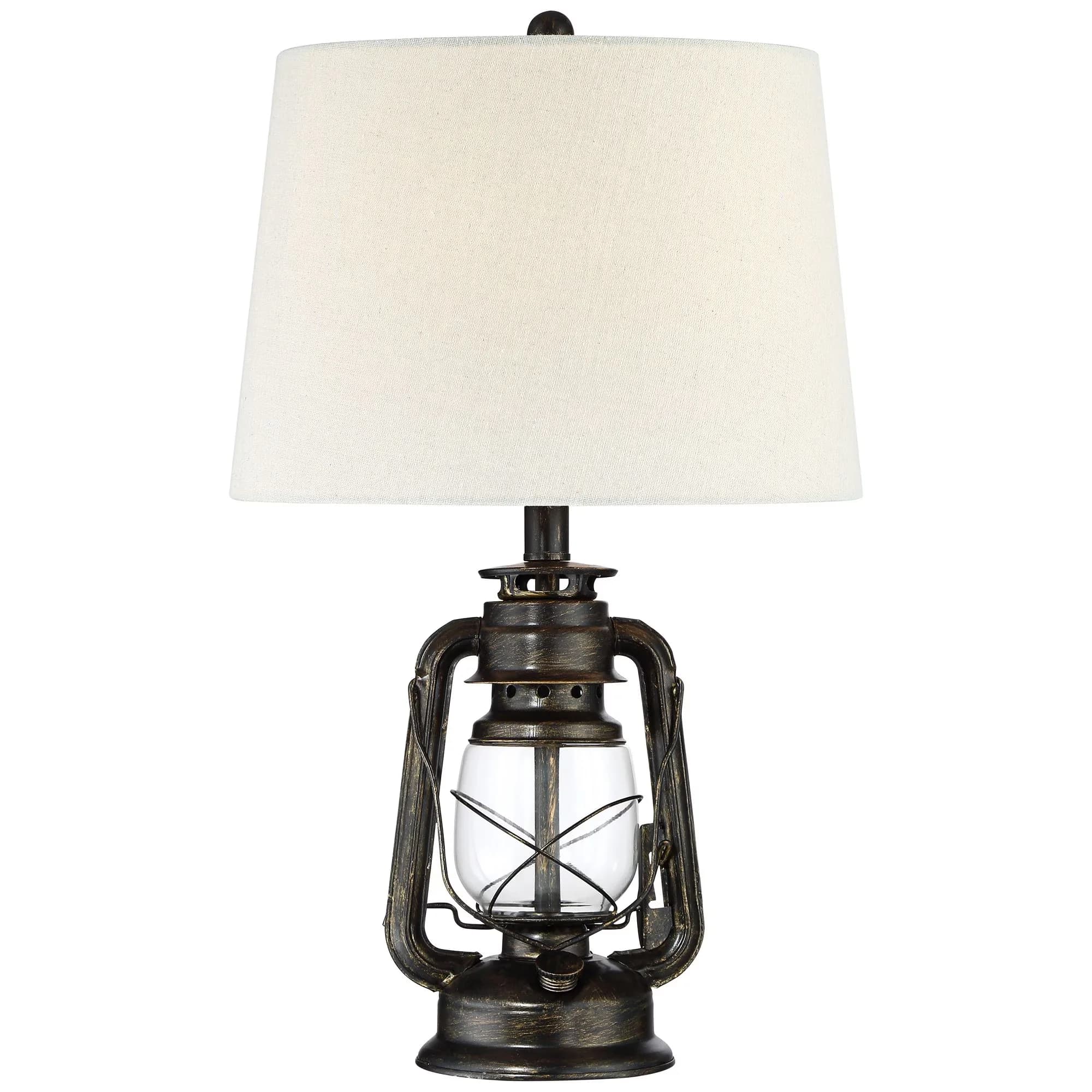 Modern Table Lamp with Incandescent, Standard Lamps, Cottage - Metal Brown for Living Room, Bedroom Model 0BCD5C