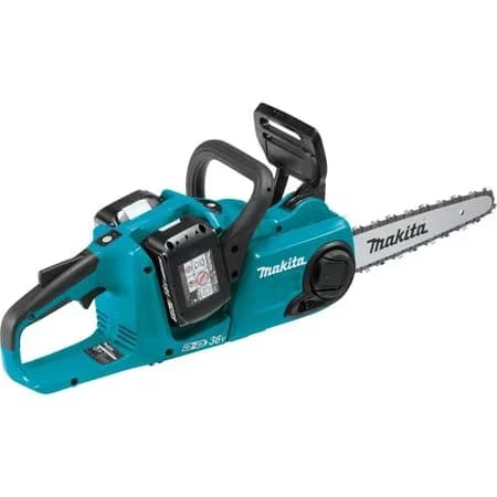 Sleek Chainsaw with Battery, Chain Brake - Blue XCU03PT1 - Reliable Performance Model DA0B3F