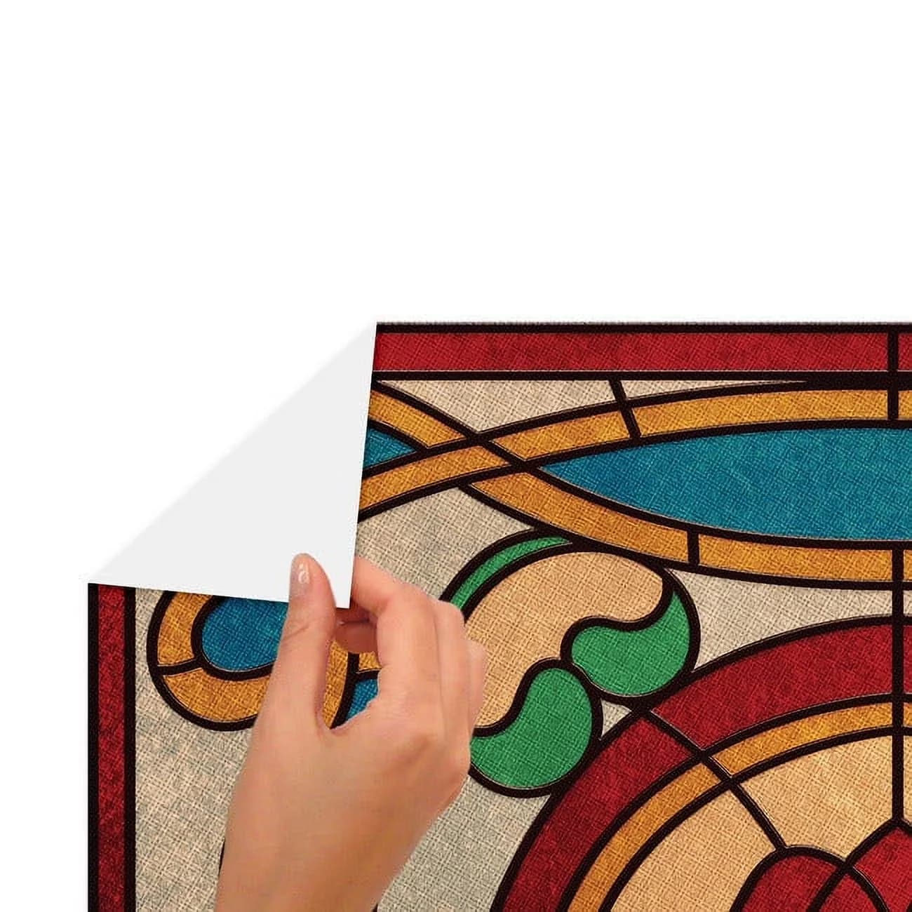 Essential Wallpaper Wall Decals Wall Covering with Reusable - Multicolor Vinyl Model 2E233F