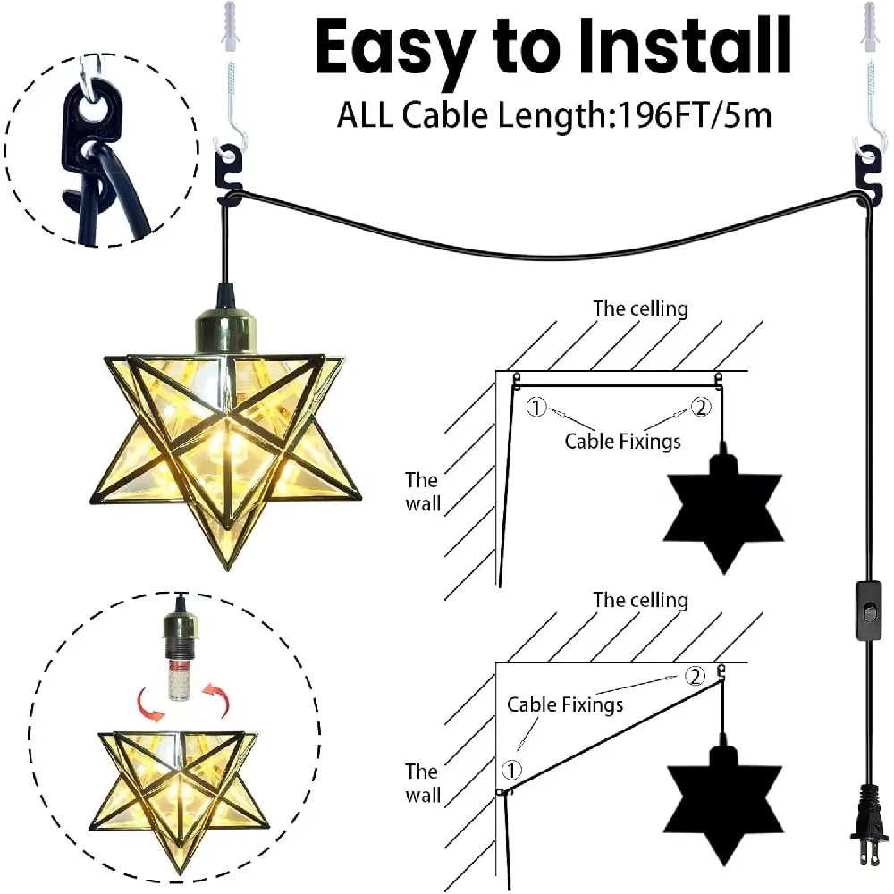 Reliable Ceiling Lights Fixture with Incandescent, Industrial - Metal for Dining Room, Living Room Model 75AFDB