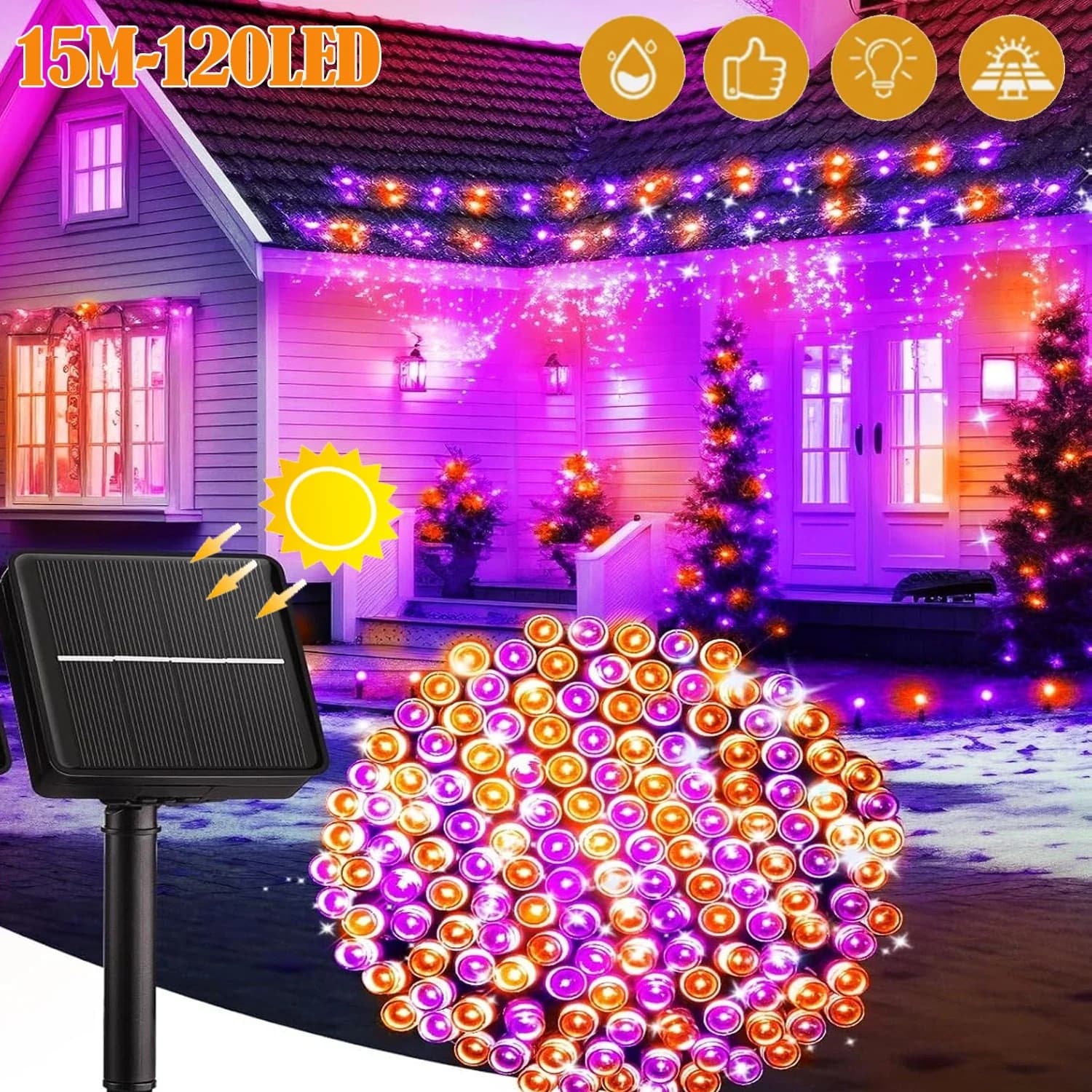 Professional Led Lighting with LED, Solar - Orange - Professional Series Model F89F46