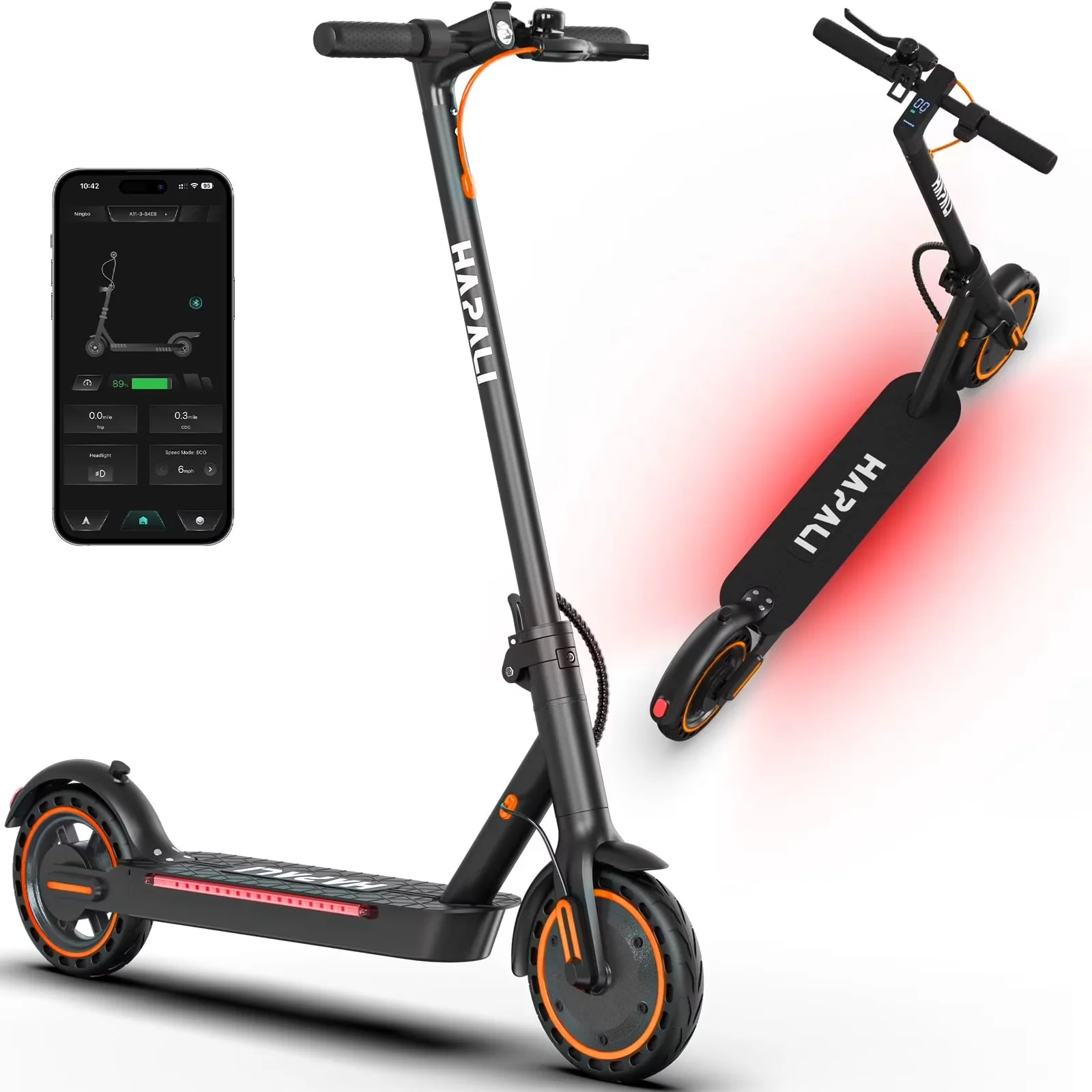 Professional Scooter with 550W, App Compatibility, Portable - Aluminum Black Model 16A141