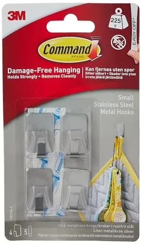 Innovative Damage-Free Hanging with Easy Installation, Damage-free hanging, One Size - Silver Stainless Steel Model 6B69AA