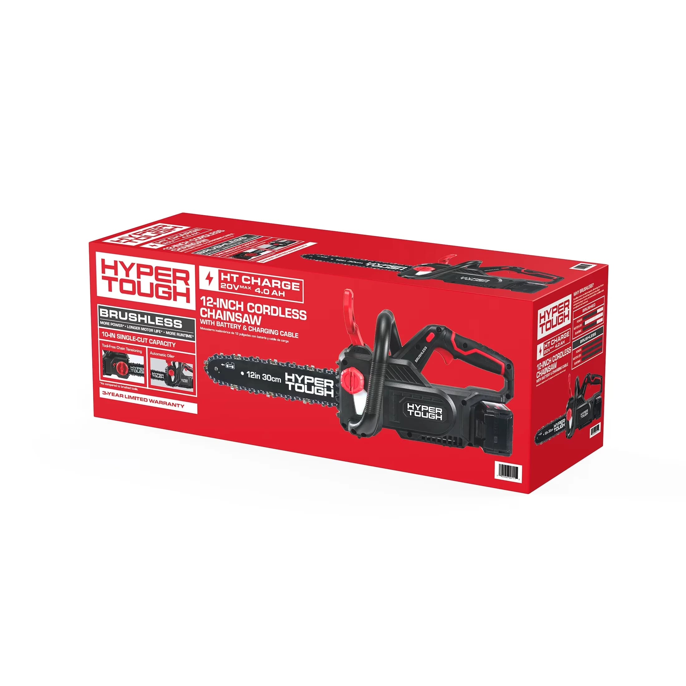 Essential Chainsaw with Battery, 20V, 12" 20V Brushless Cordless - Black Model 42670D
