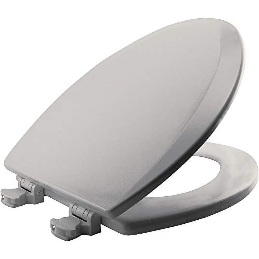Versatile Toilet Seats And Lid with Easy Clean Collection, Lift-Off Wood Elongated Seat, Available in Various Colors - Silver... Model 508B7B