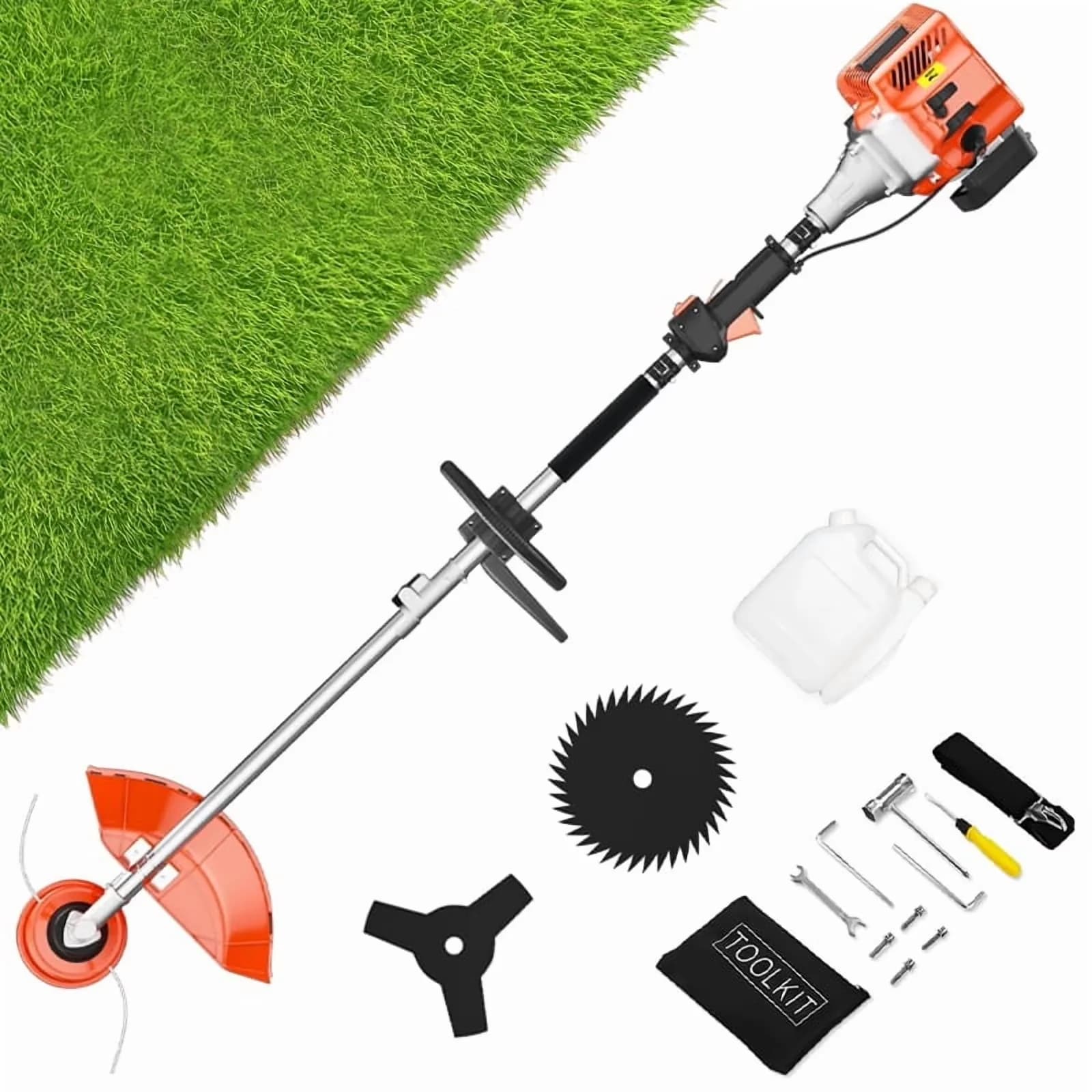 Classic String Trimmer with Attachment Capable, 3-IN-1 VERSATILITY FOR ANY TASK, POWERFUL 36CC 2-CYCLE ENGINE - Orange Model 61703A