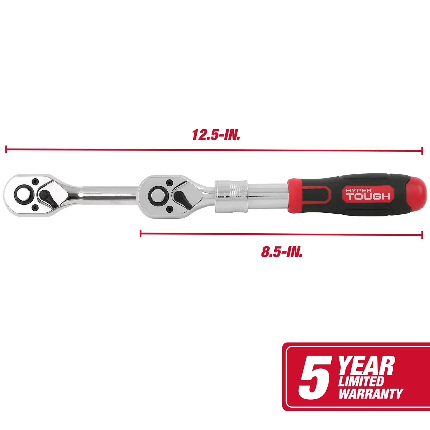 Hand Tool Durable with Cordless, Easy Care, Pear Head Ratchet Wrench - 12" Model 132894