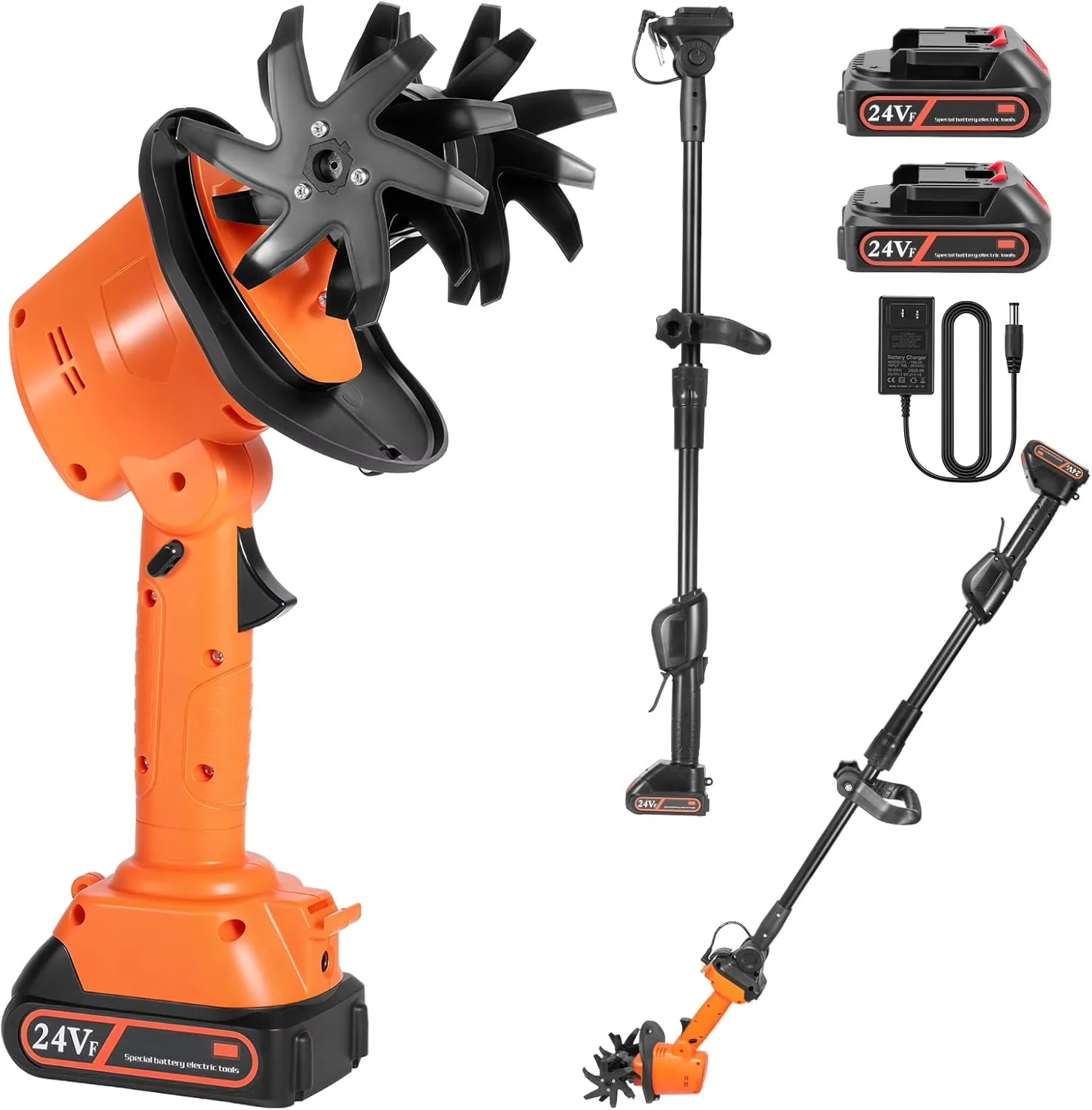 Innovative Trillers Cultivator with Battery, 24V, 24V Cordless Mini Tiller - Model CA2577