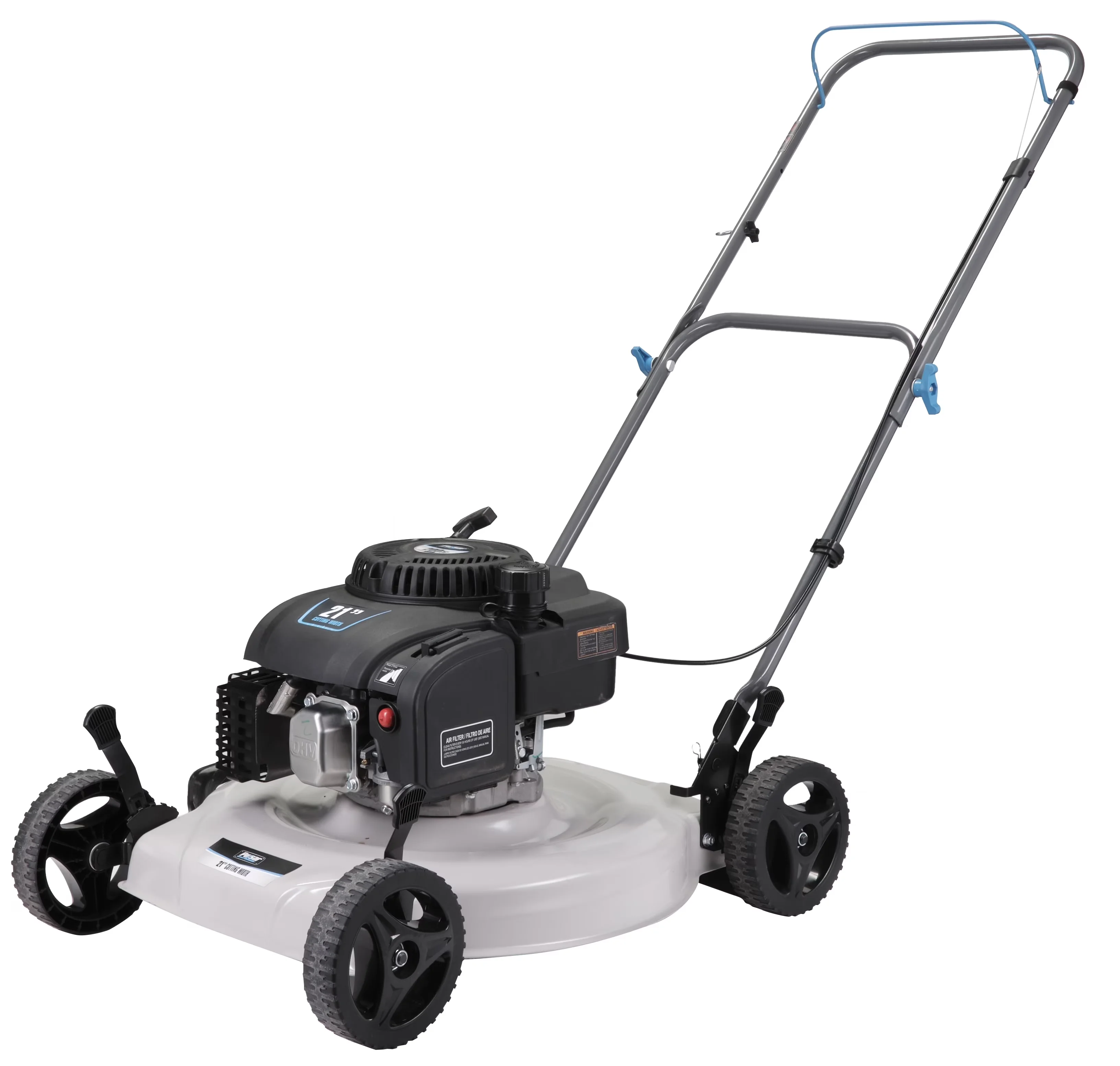 Classic Push Mower with Adjustable Cutting Height, Tool-Free Adjustments - White Model F1A06C