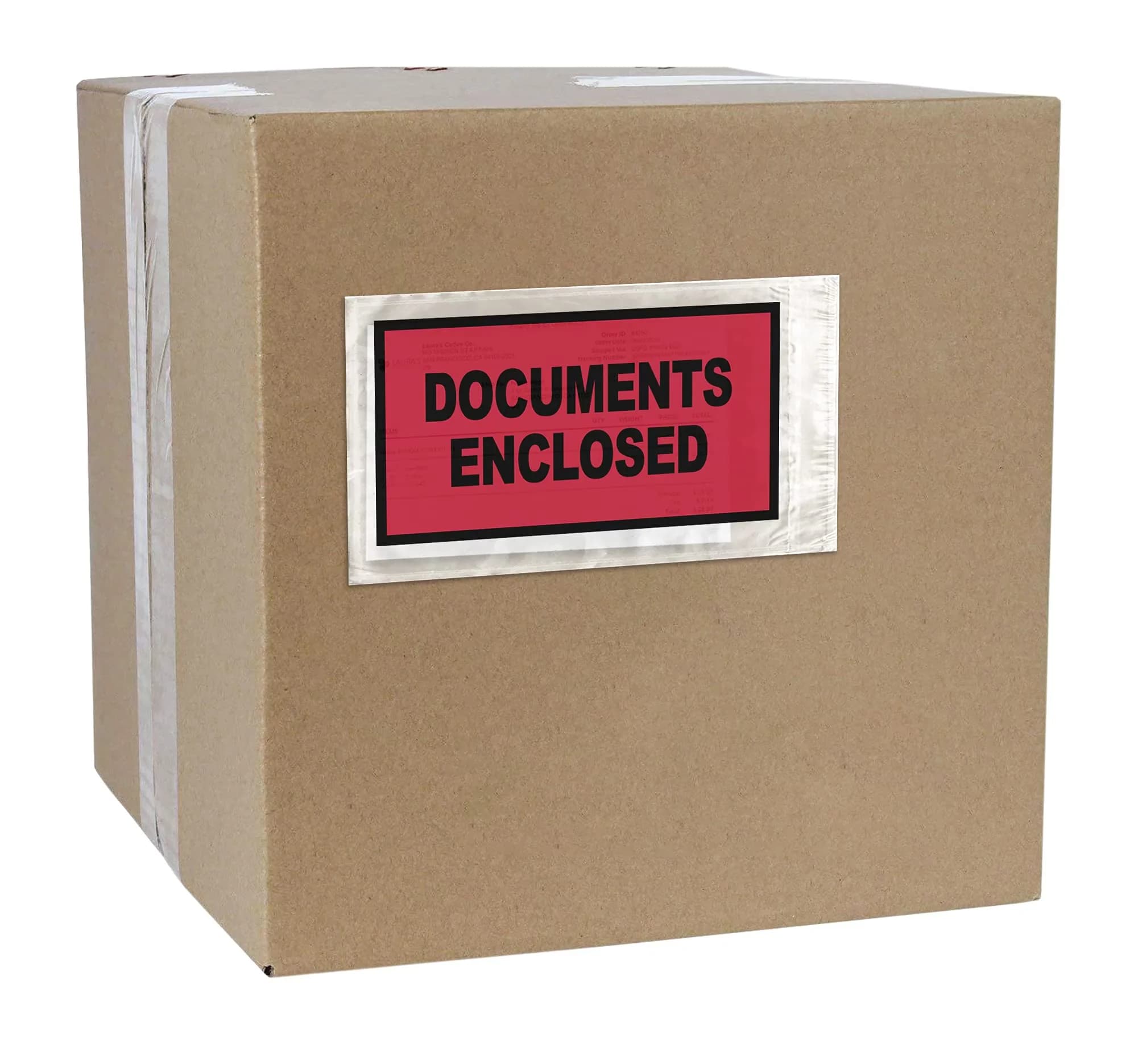 Moving Reliable with 5.5 x 10 in, 1000 Count, Important Papers Packing List Envelopes - Clear Model ECC7FC
