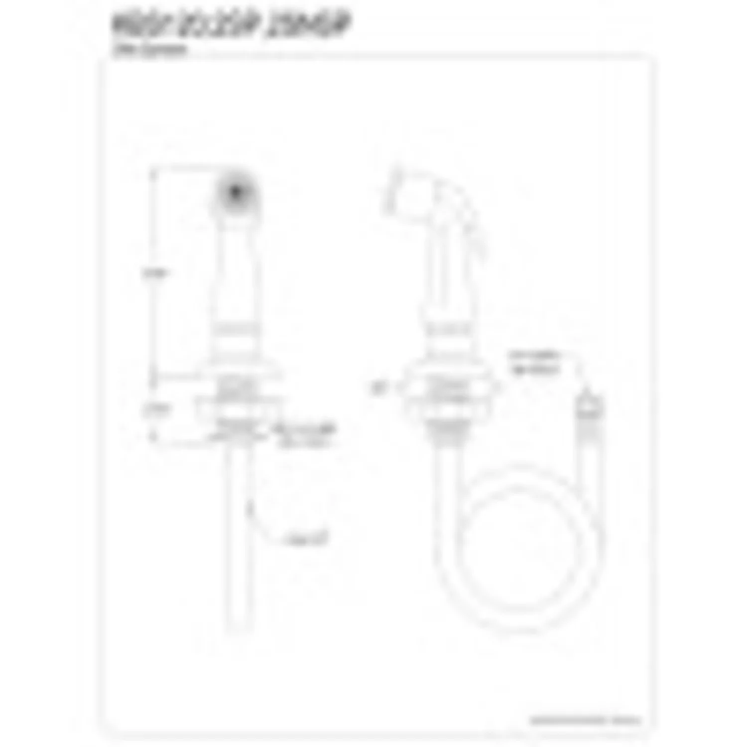 Sleek Kitchen Renovation with Side Sprayer, Single spray function - Black Plastic Model 7FD930