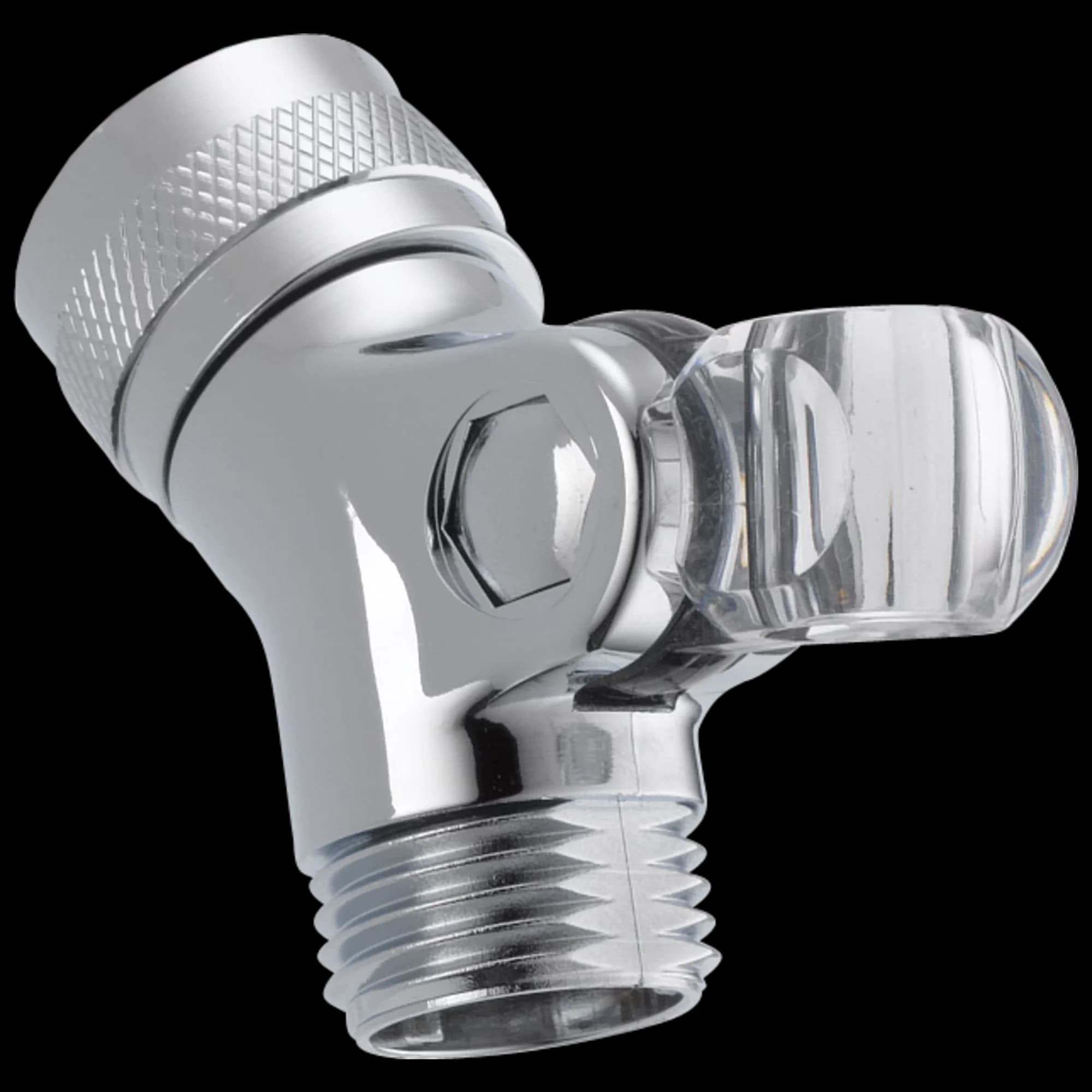 Reliable Shower Head with Use with pin-mounts, 1/2 in. IPS female inlet, 1/2 in. IPS male outlet - Silver Plastic Model 412D33