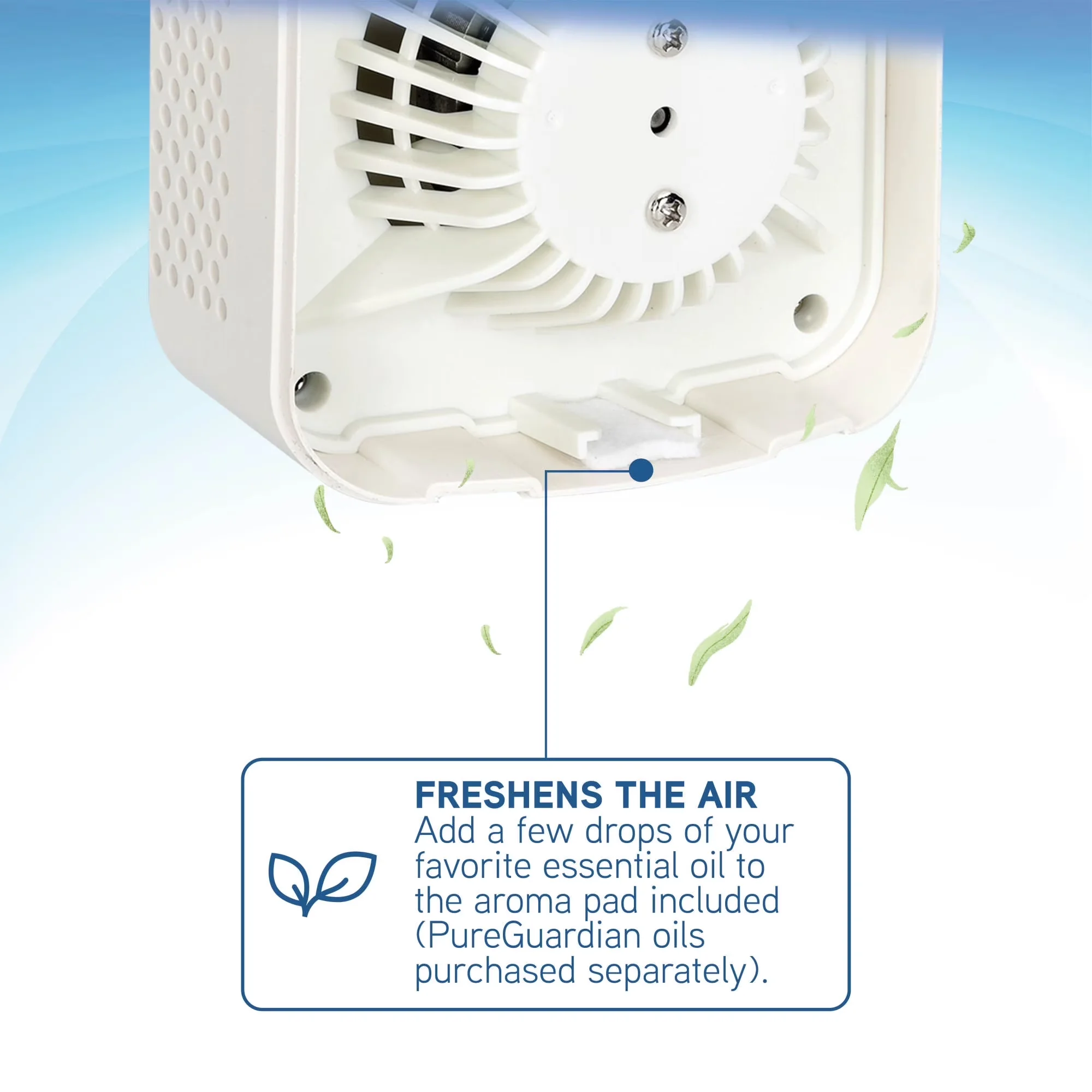 Efficient Air Purifier with Filter Change Indicator, Nightlight - White Model 3ACA5E