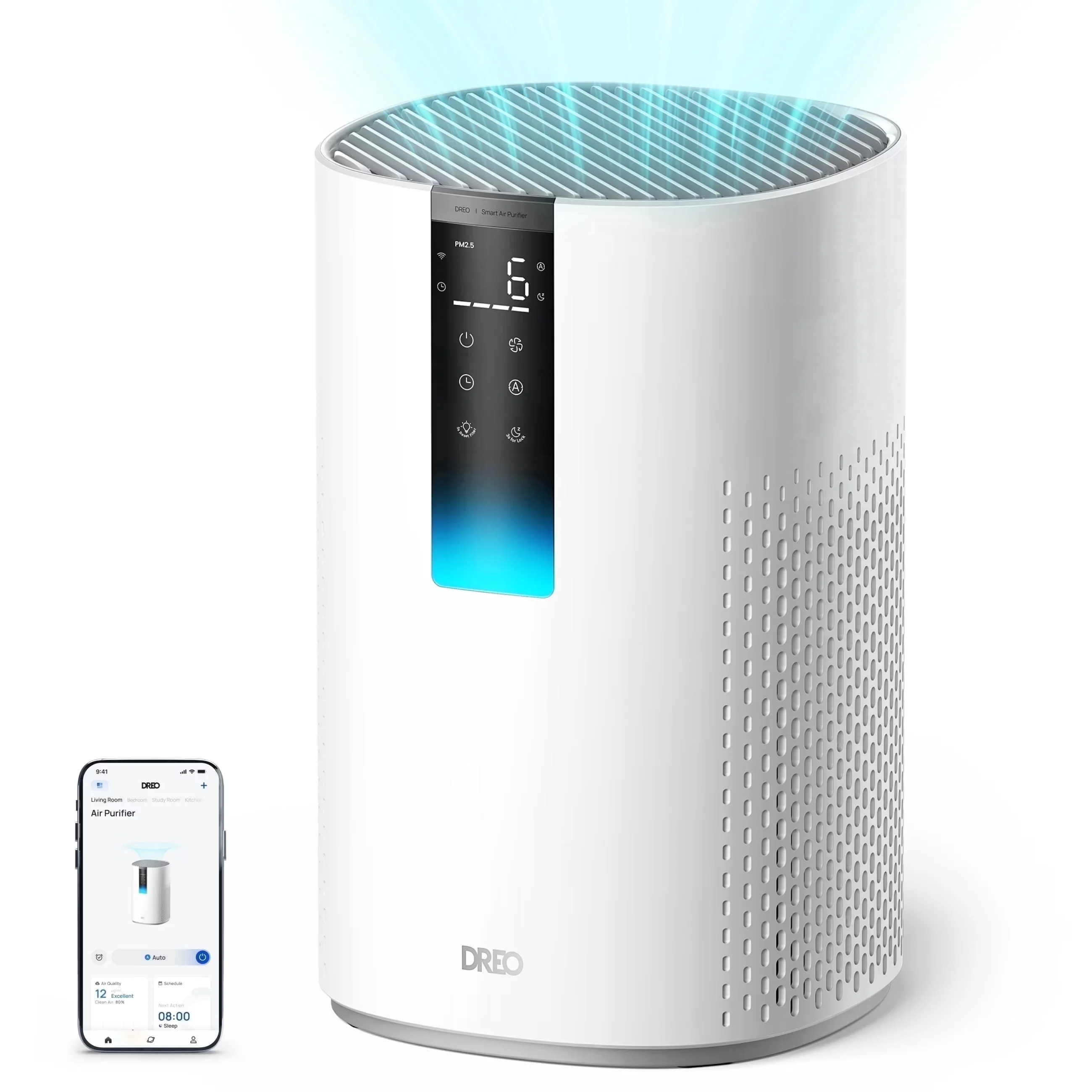 Air Purifier Classic with 18W, Filter Change Indicator, 50% More Savings than AC motor for Large - Model 05467B