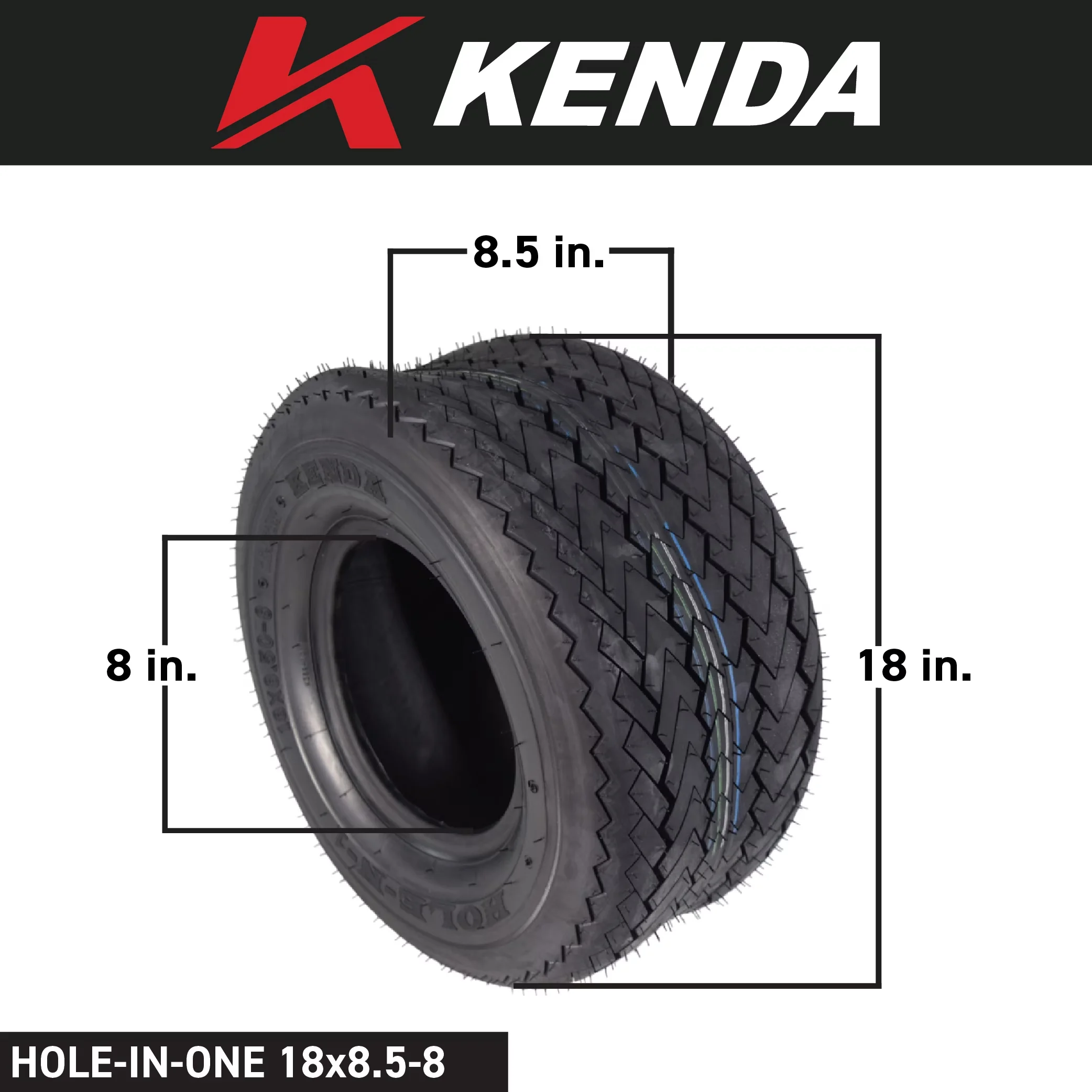 Classic Golf Cart Tire with Single, Keychain, Hole in one - K389 for Home and Office Model C3BF3B