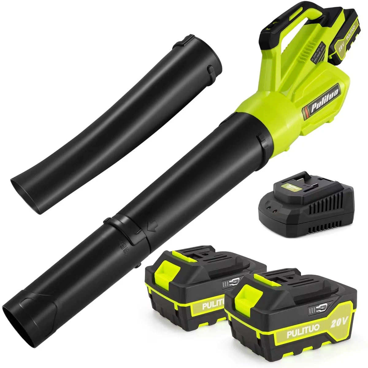 Leaf Blower Stylish with Battery, 20V, Cordless - 400CFM - Rustic Charm Model 2CC690