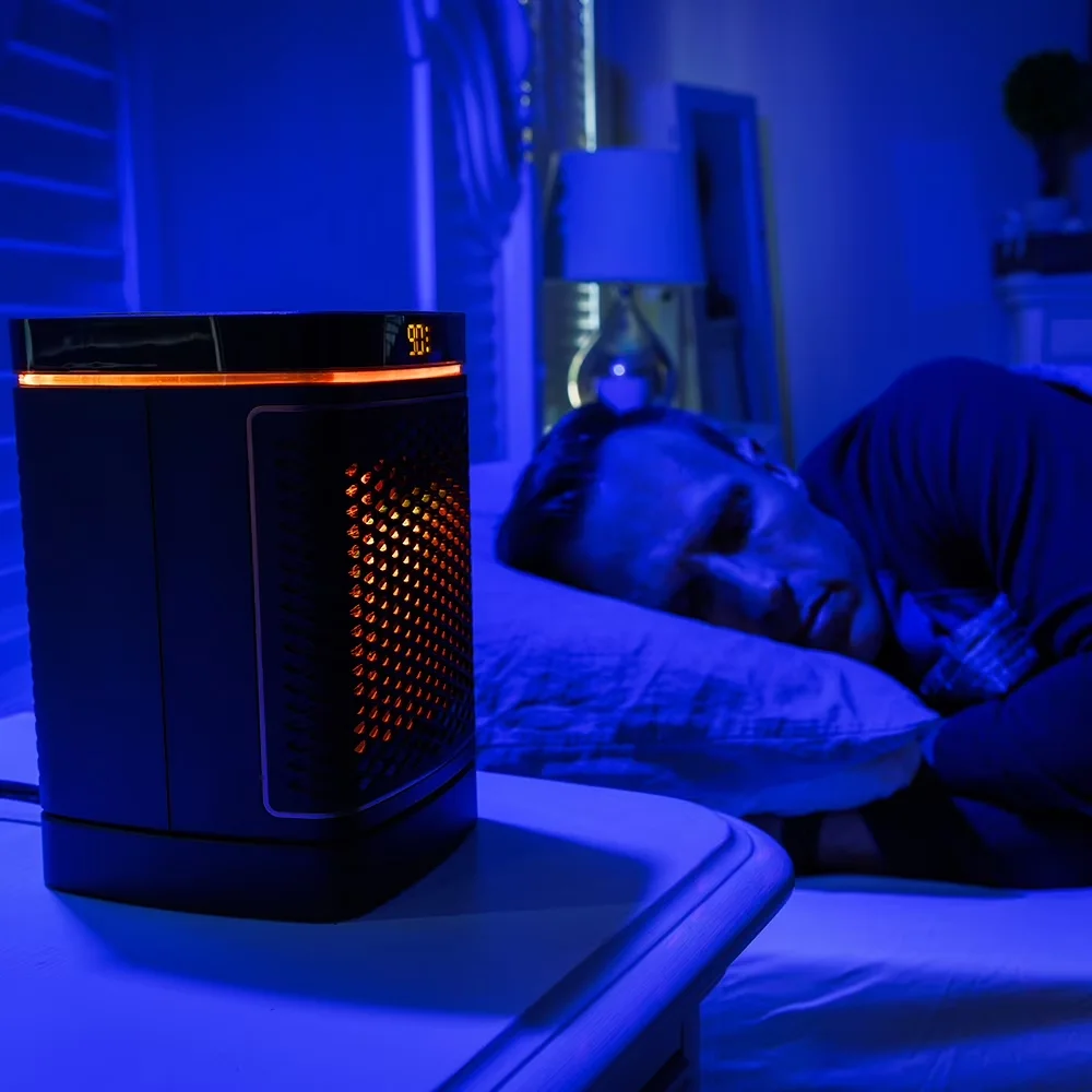 Essential Portable And Electric Space Heater with 1500W, Adjustable, Lightweight design for easy portability - Gray Model 38C0AC