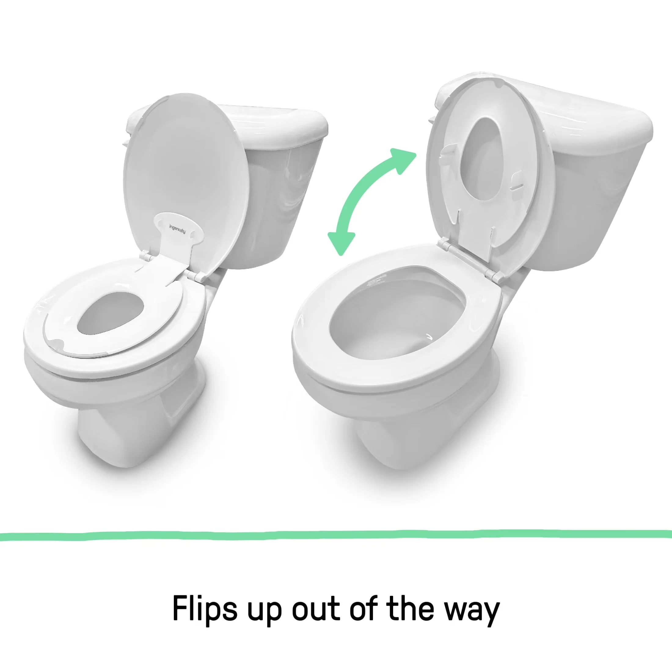 Essential Bathroom Renovation with Flip & Sit Potty Seat - Plastic - Residential Grade Model C727D4