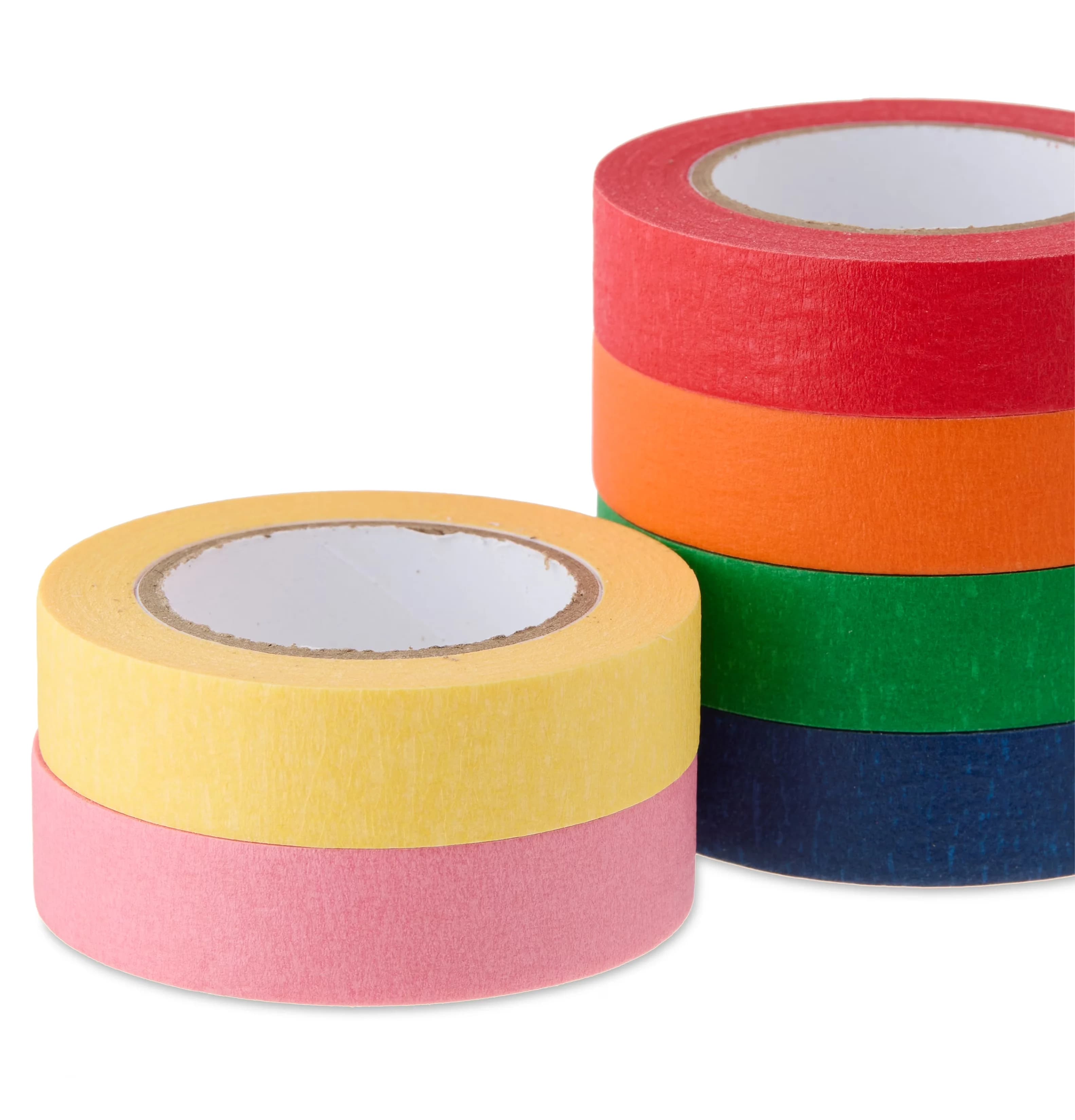 Moving Premium with Masking Tape, 0.59 in x 15 Yds, Multicolor - Blue Glue, Paper Model 7C4390