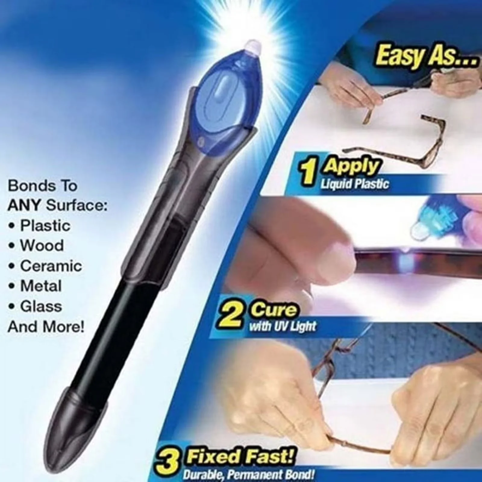 Quality Adhesives Glues In Paint Supplies Tool with Welding Kit, Light, Dries Clear So You Can Fix Anything. - Model E78CB6