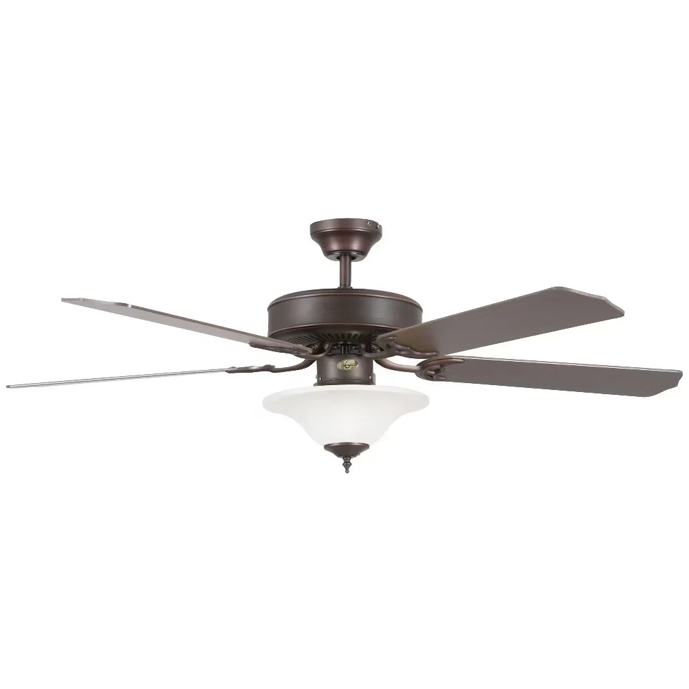 Innovative Ceiling Fan with LED, Modern, 52 Inch 5 Blade - Glass Bronze Model 42BB8F