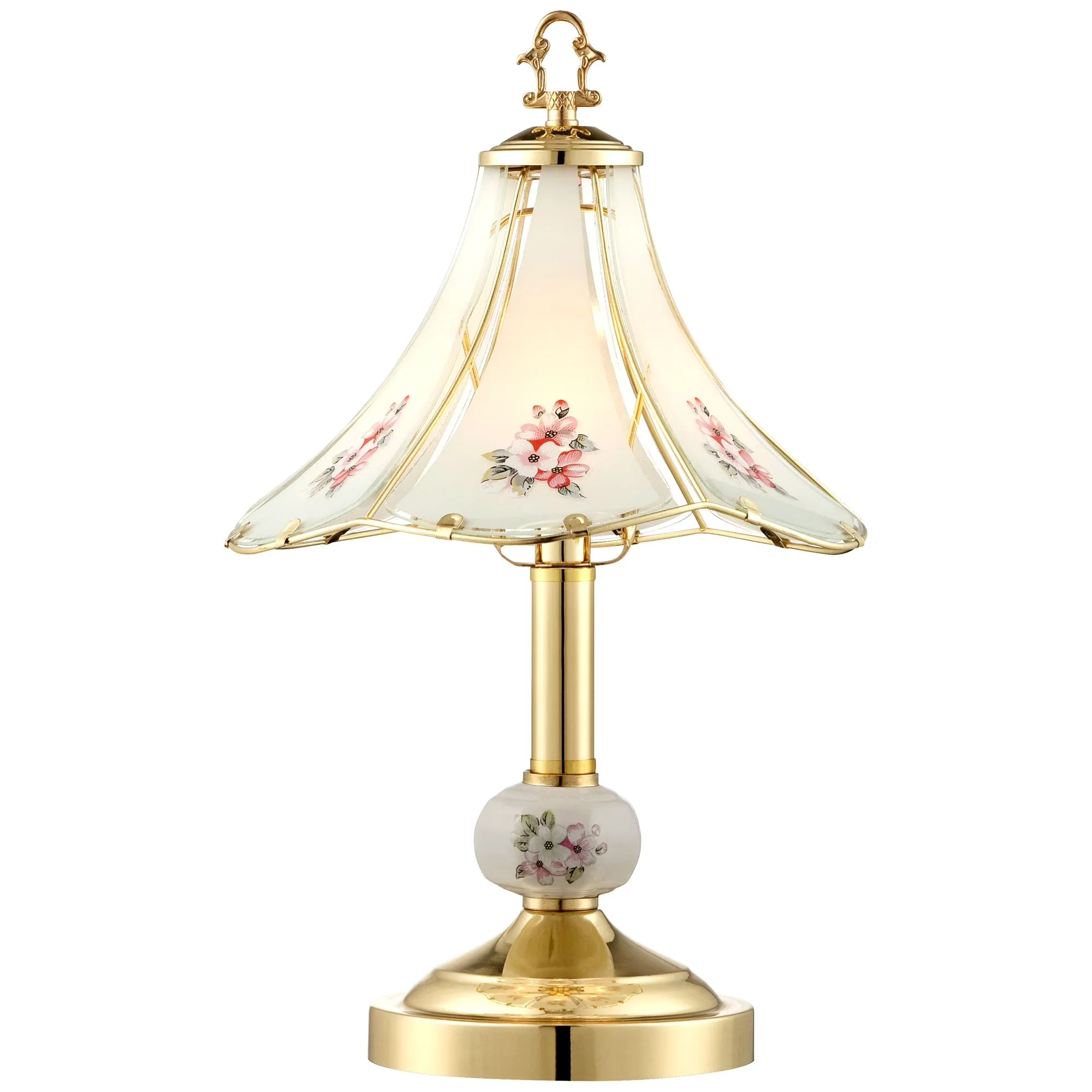 Lamp Premium with Halogen, Touch Sensor - Gold Metal for Bedroom, Home Model D905FA