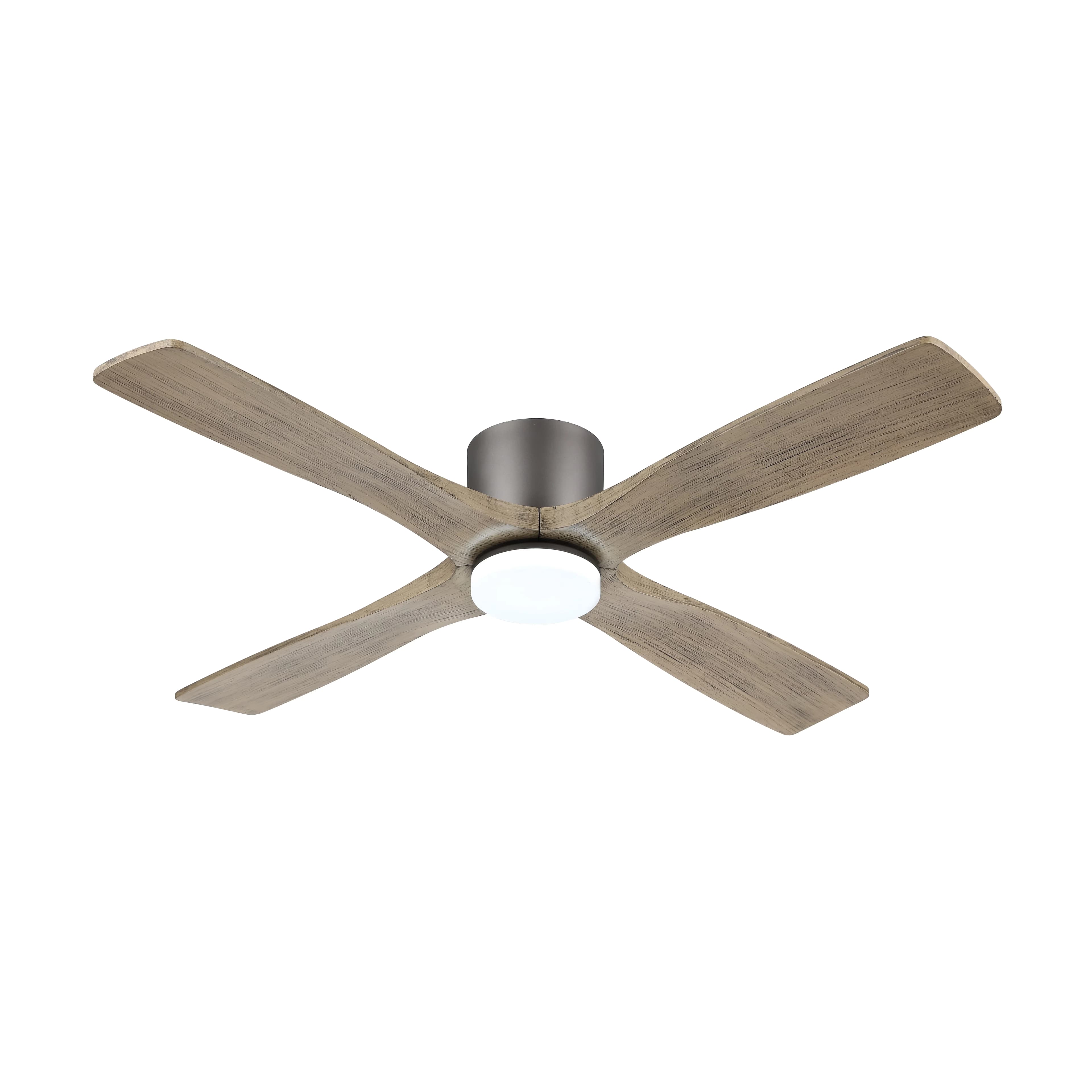 Ceiling Fan Premium with LED, Remote Controlled - Gray, Silver Acrylic Model ED1D3D