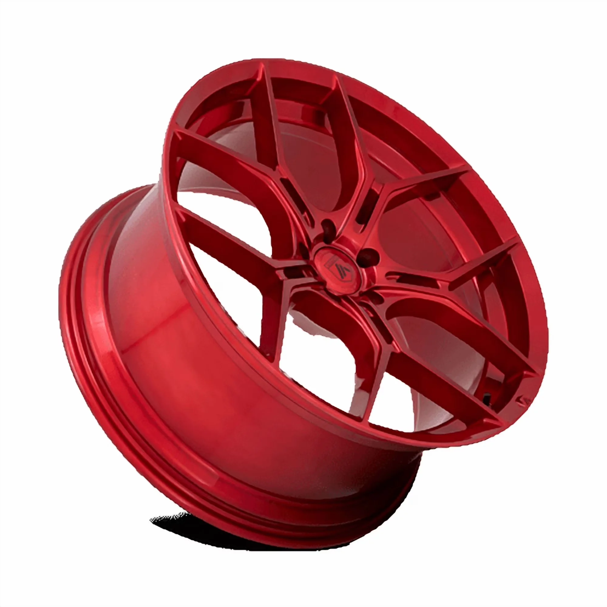 Modern Wheels And Rim with ABL37 - Aluminum Red 22X10 for Multiple Applications Model 466FD5