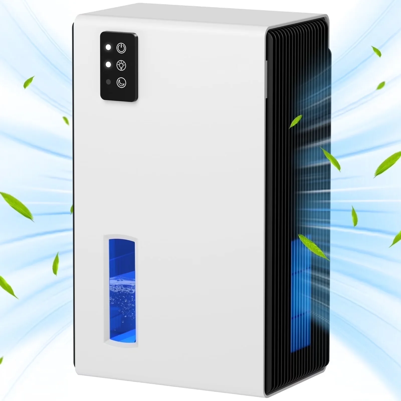 Premium Dehumidifier with LED, Automatic Shut-Off - White for Home - Compact and Portable Model 9301AC