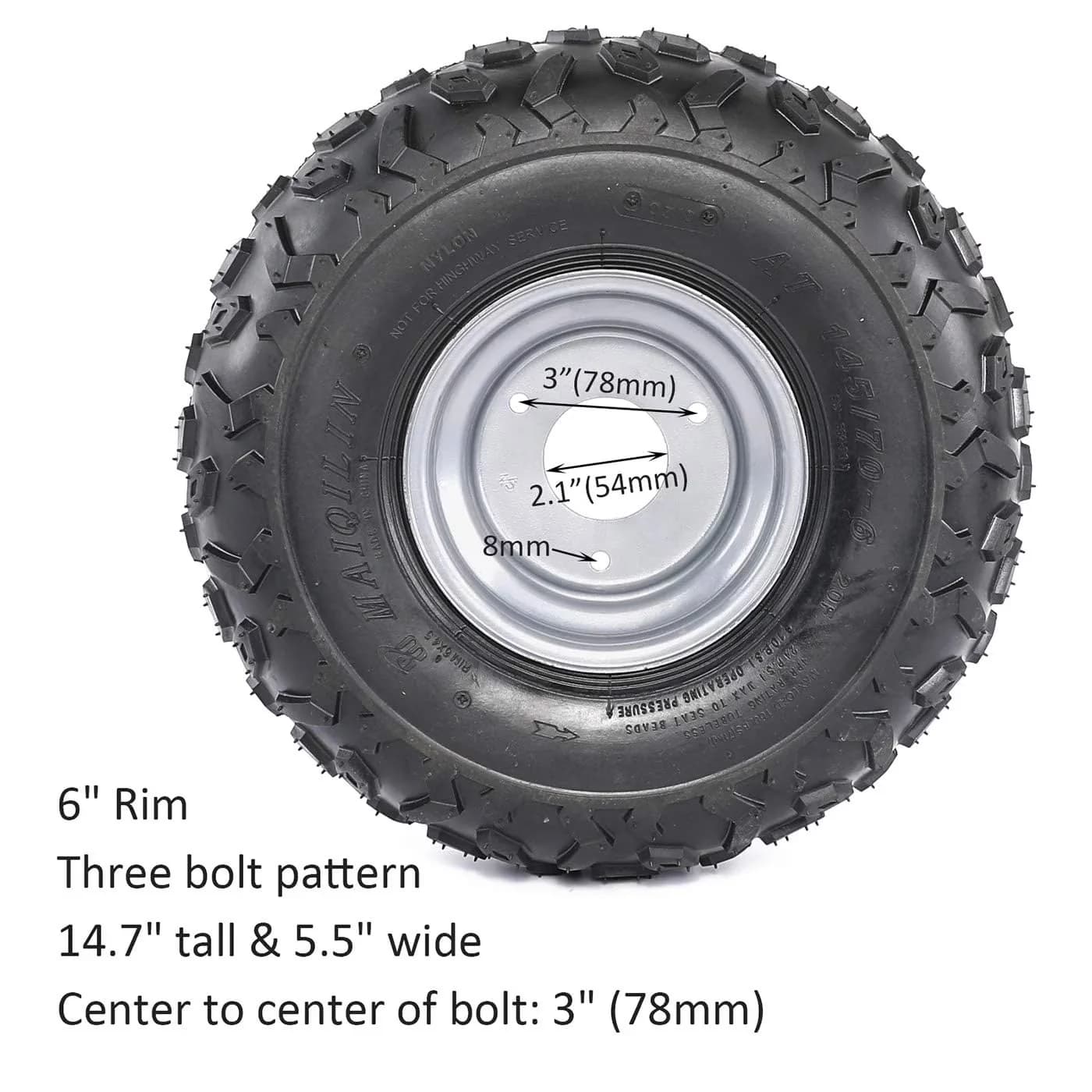 Modern Golf Cart Tire - 70-6 - Contemporary Style Model A5309A