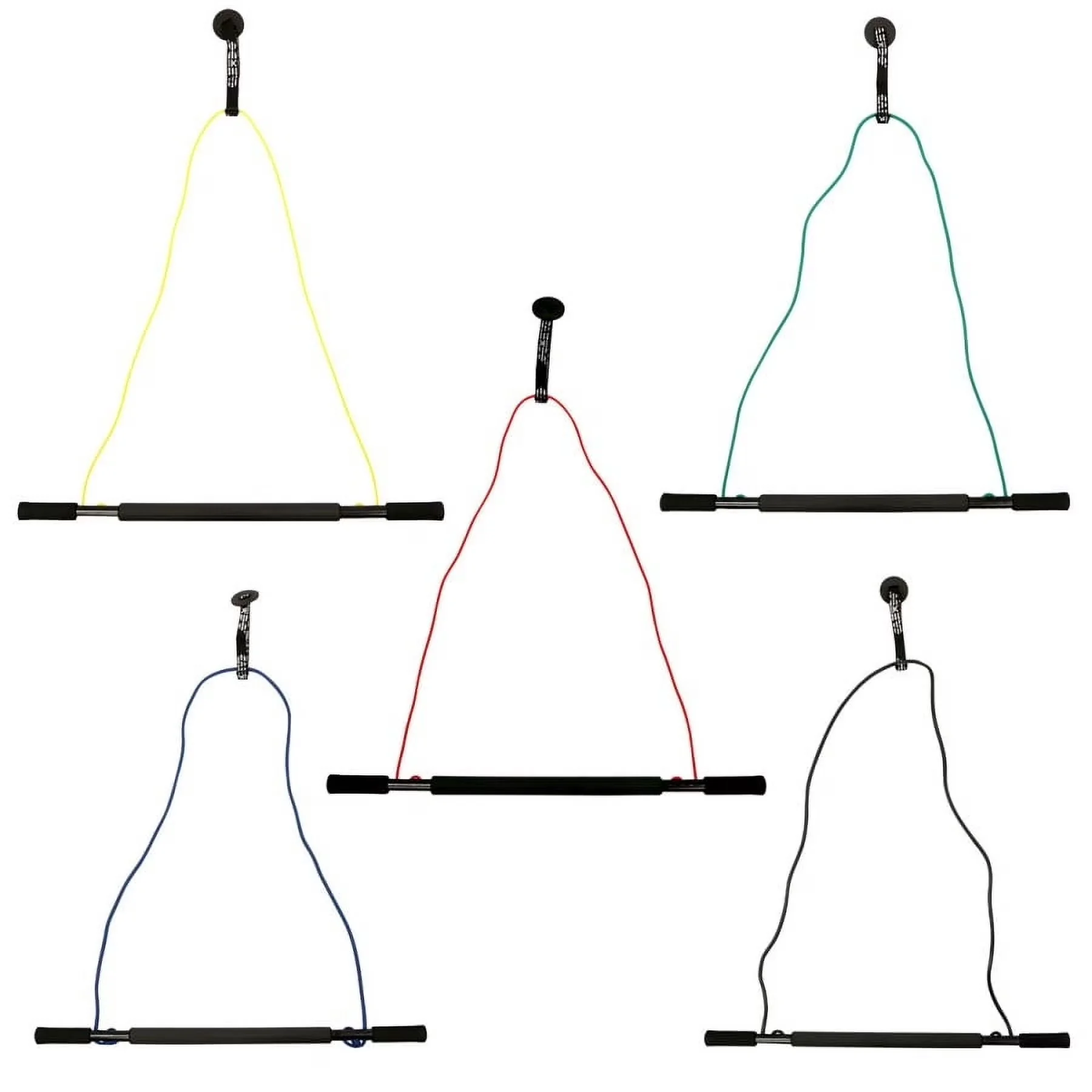Efficient Home Gym Accessory with bar and tubing - Yellow Foam CanDo - Contemporary Style Model BCBB86
