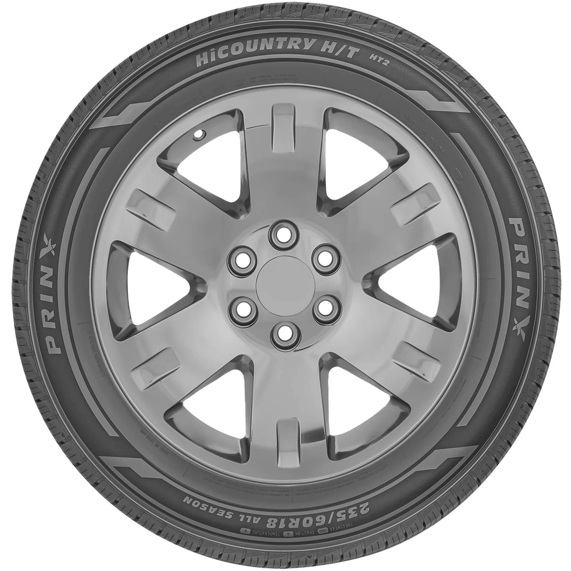Quality Truck Tire with Sidewall style: Black Sidewall - HT2 - Space-Saving Design Model 0935CC