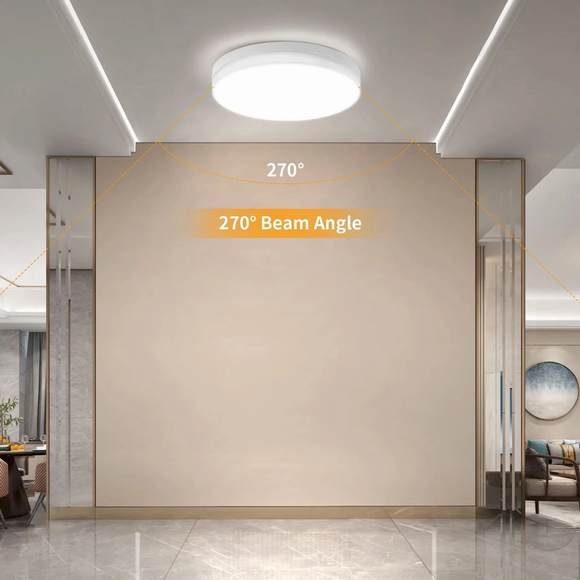 Efficient Led Lighting with LED, Easy to use and practical for everyone. - White Model 1CA65E