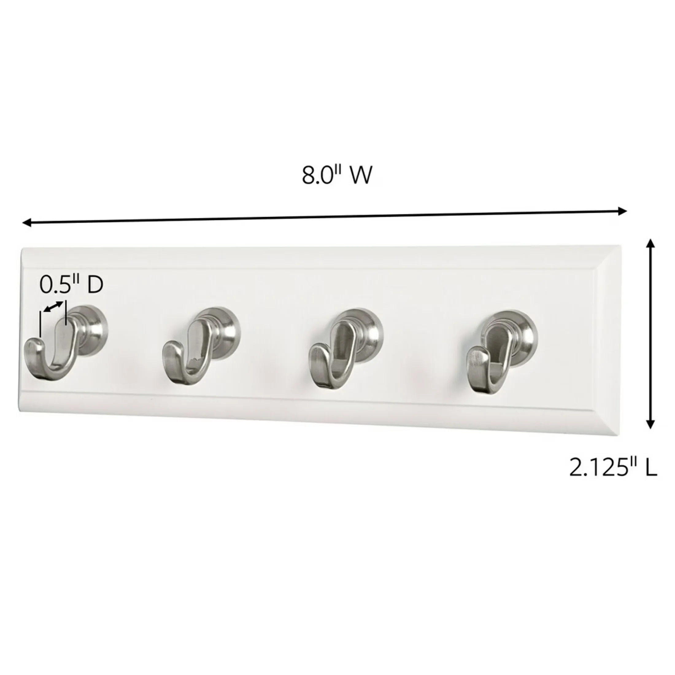 Versatile Damage-Free Hanging with Easy Installation, Wall-Mountable, Wall Organizer - Plastic Model 217DF4