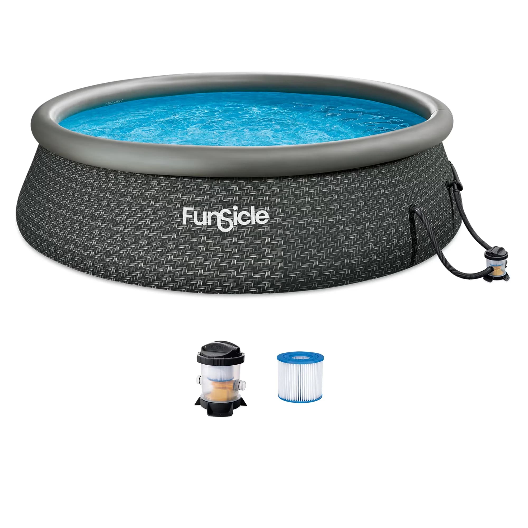 Sleek Inflatable Pool with Puncture Resistant, Ideal for up to 6 people - Model AE51FD