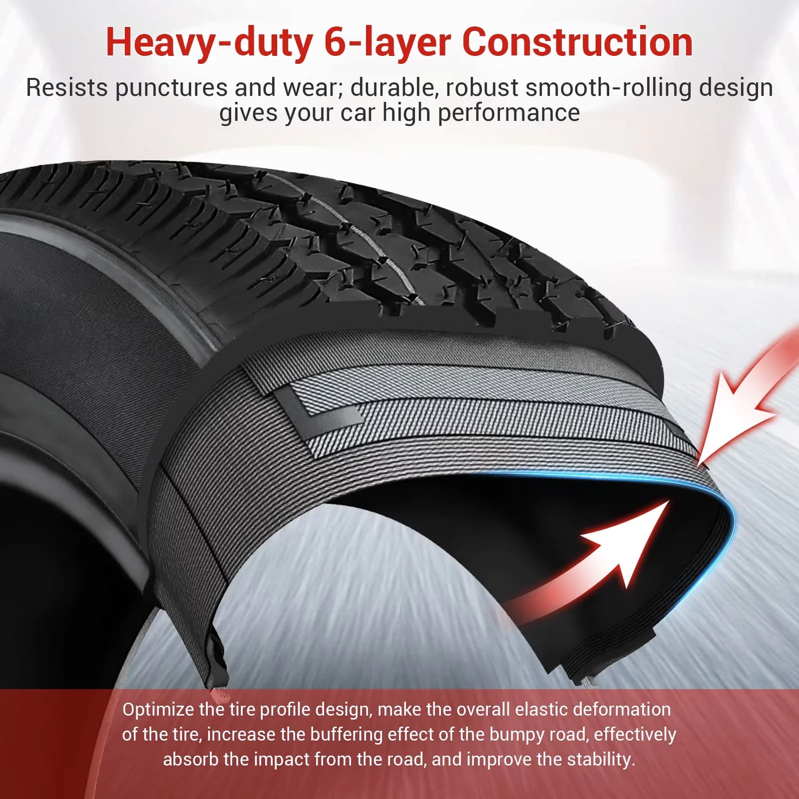Lawn Mower Tire Professional with Universal Fit, All-Weather, 2 Pack Trailer on Rims - Model 893053