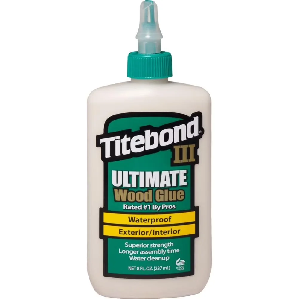 Essential Adhesives Glues In Paint Supplies Tool with 8 Oz Ultimate Iii Wood Glue, Passes ANSI/HPVA Type I water-resistance - Brown 8... Model 0F0DD9