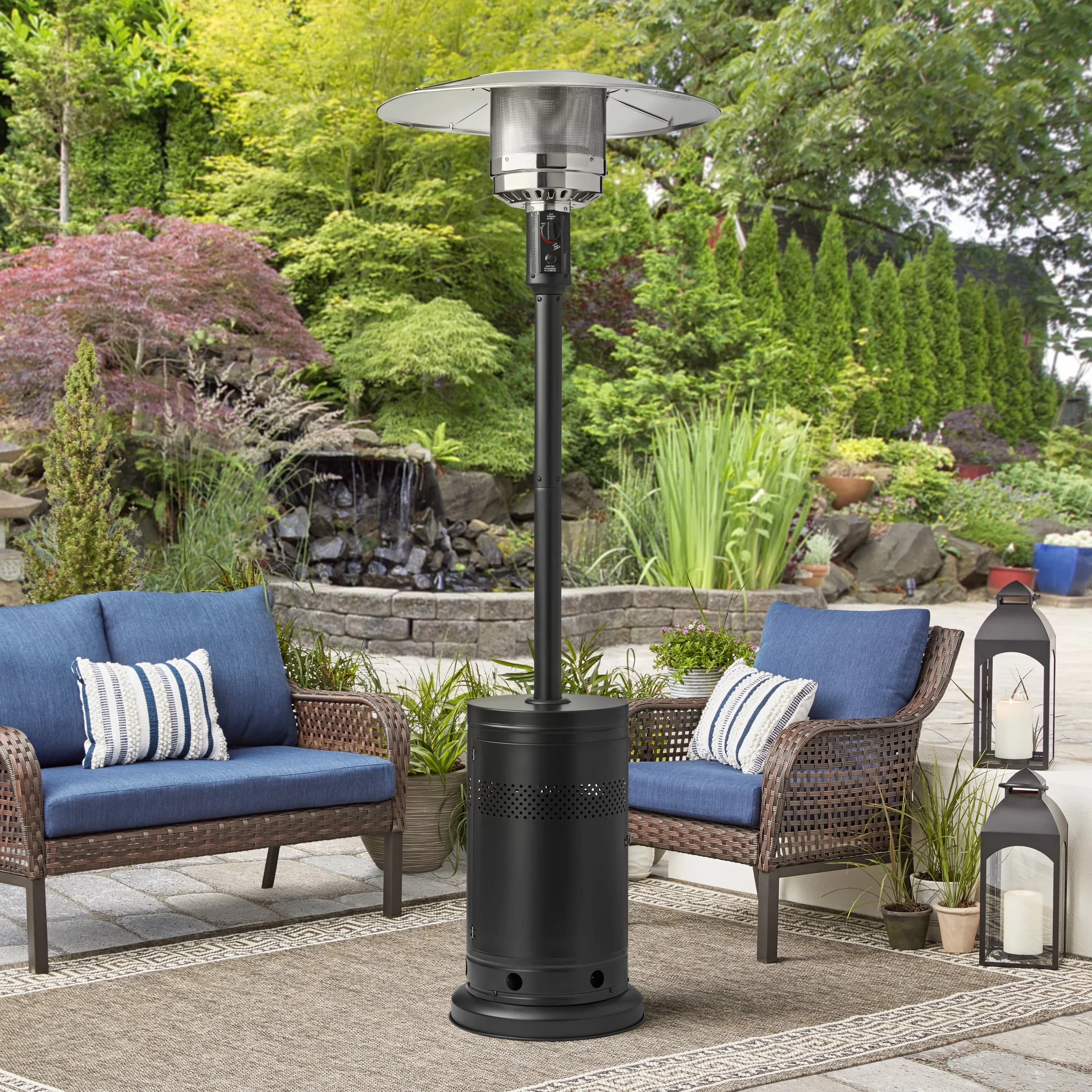 Outdoor Heating Professional with 48000 BTU, Adjustable Flame, Wheeled - Black Model A21223