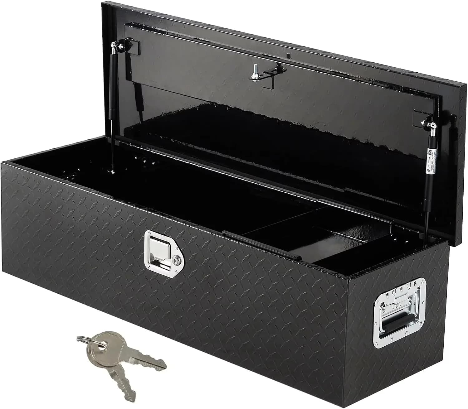 Professional Toolstorage with Storage, Waterproof, Product Name: Underbody Truck Box - Aluminum 10*13*39 Inches | Black | 2 Gas Rods... Model 2EB516