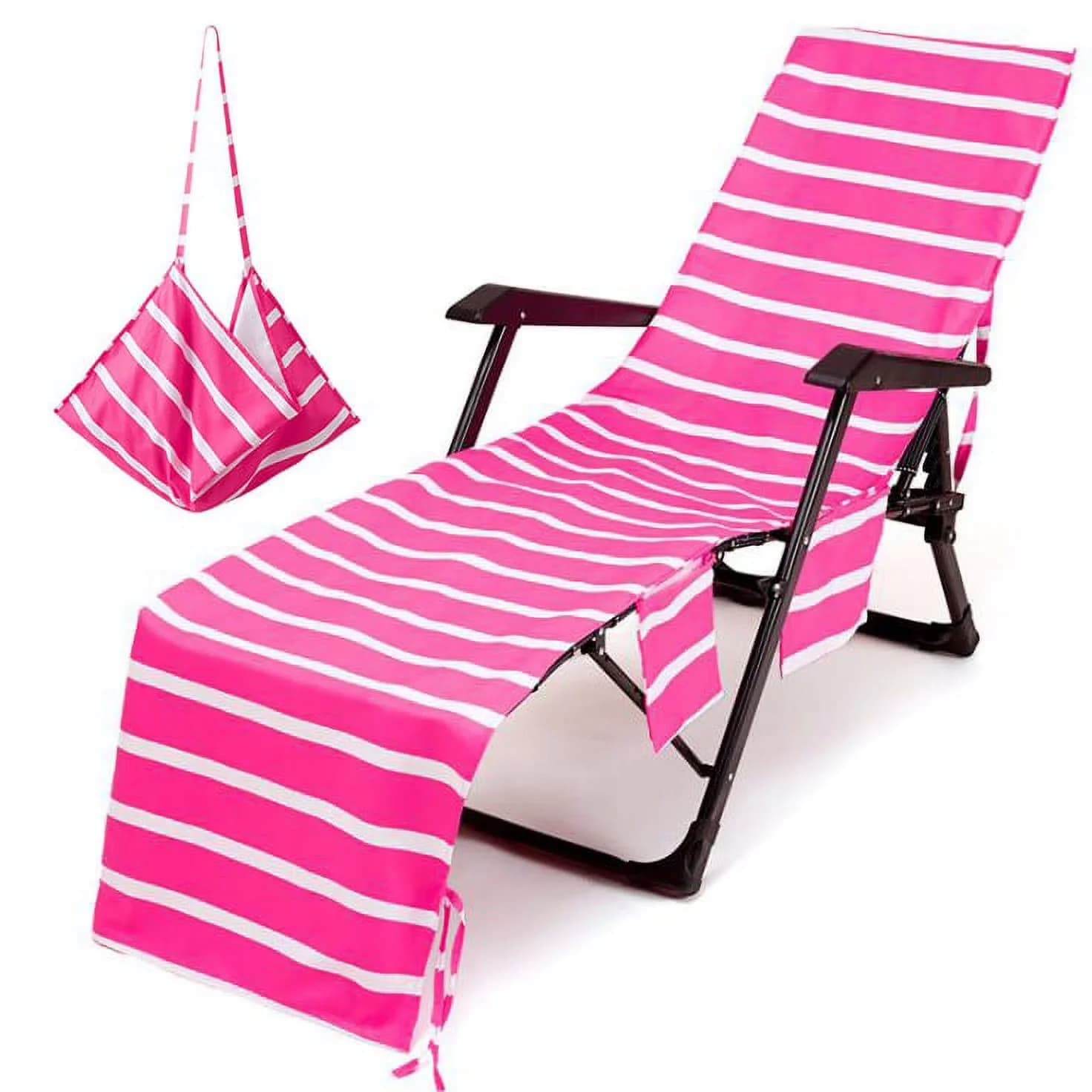 Versatile Beach Chair - Pink Towel - Professional Series Model 41DF37