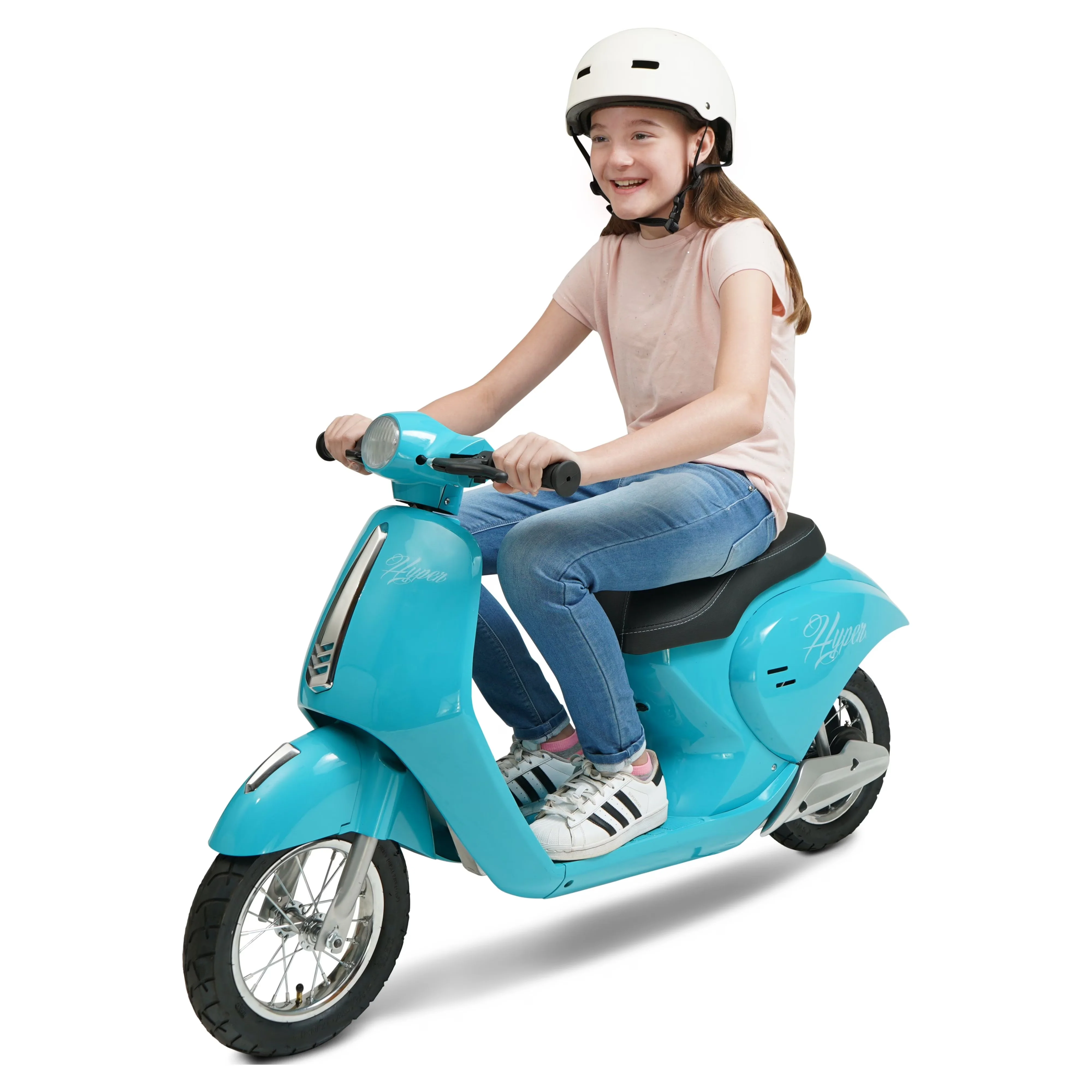 Scooter Professional with Battery, 24V, 24V Retro Electric - Blue for Everyday Use Model A428E1