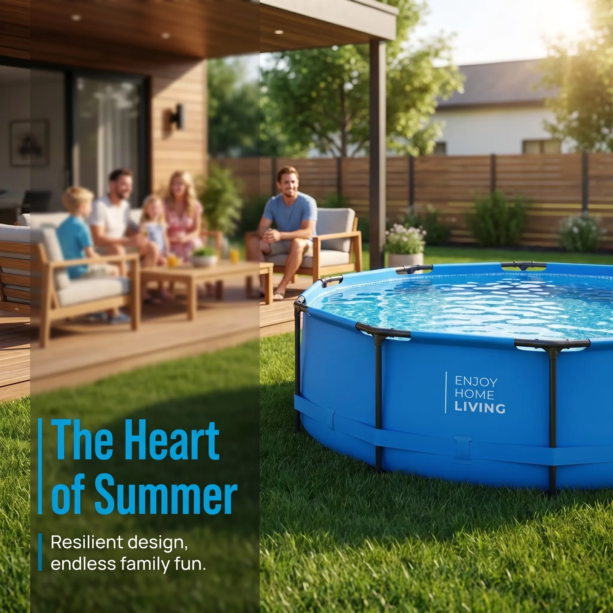 Above Ground Pool Stylish for Outdoor - 30in - for Home and Office Model 25B779