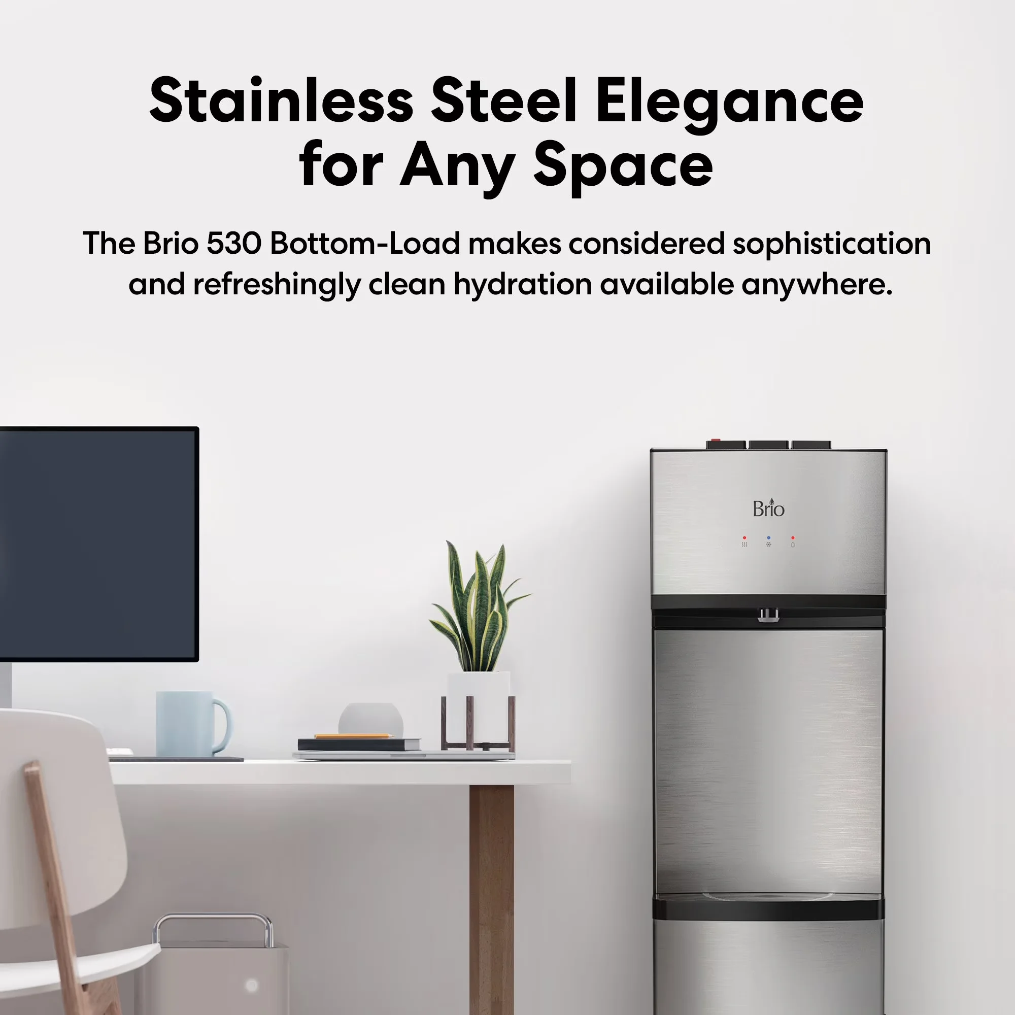 Professional Water Filtration with Energy Saving - Stainless Steel for Home and Office Model 49C018