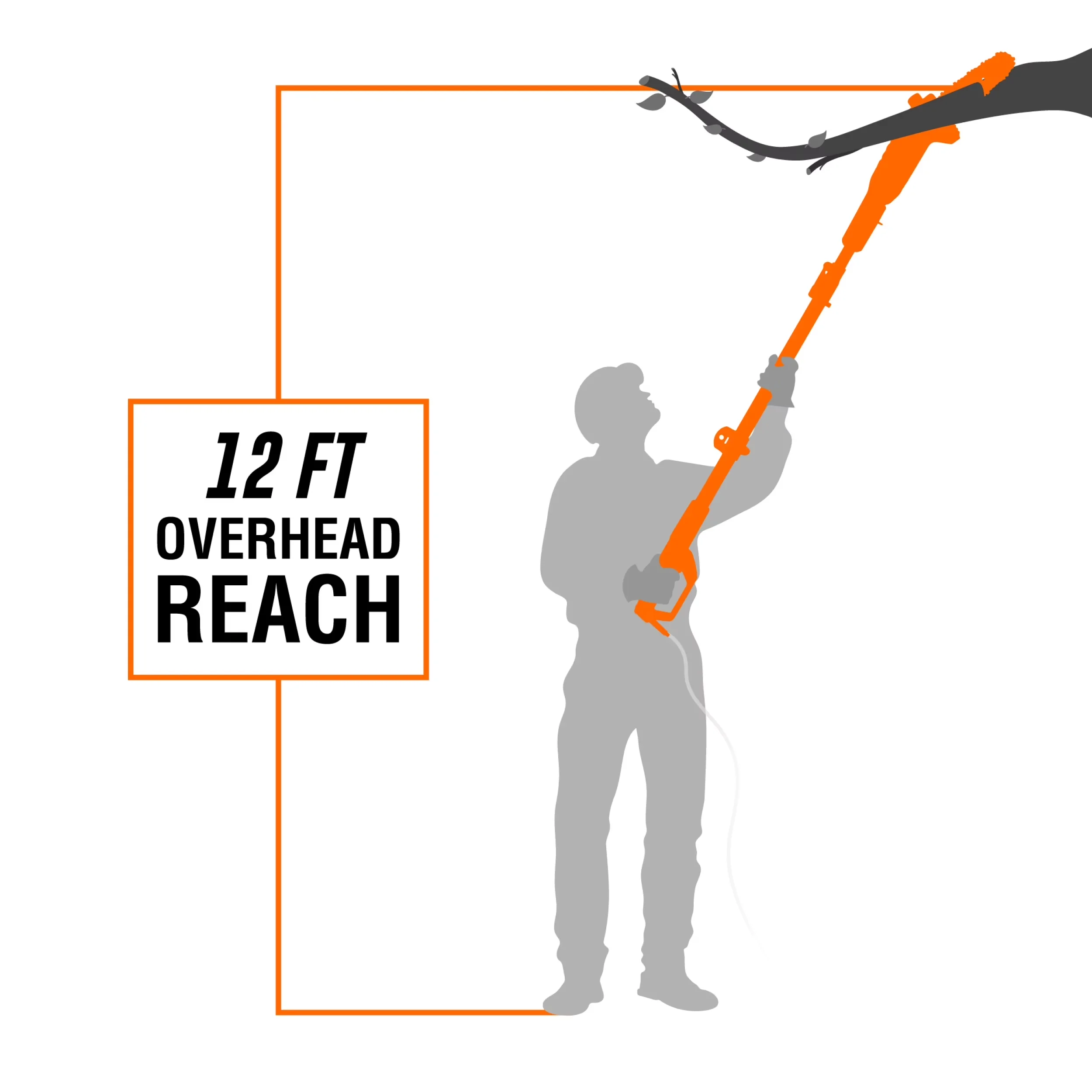 Pole Saw Versatile with Telescoping, 8.75-Foot Reach, 6-Amp 8-Inch Electric - Model 39DB81