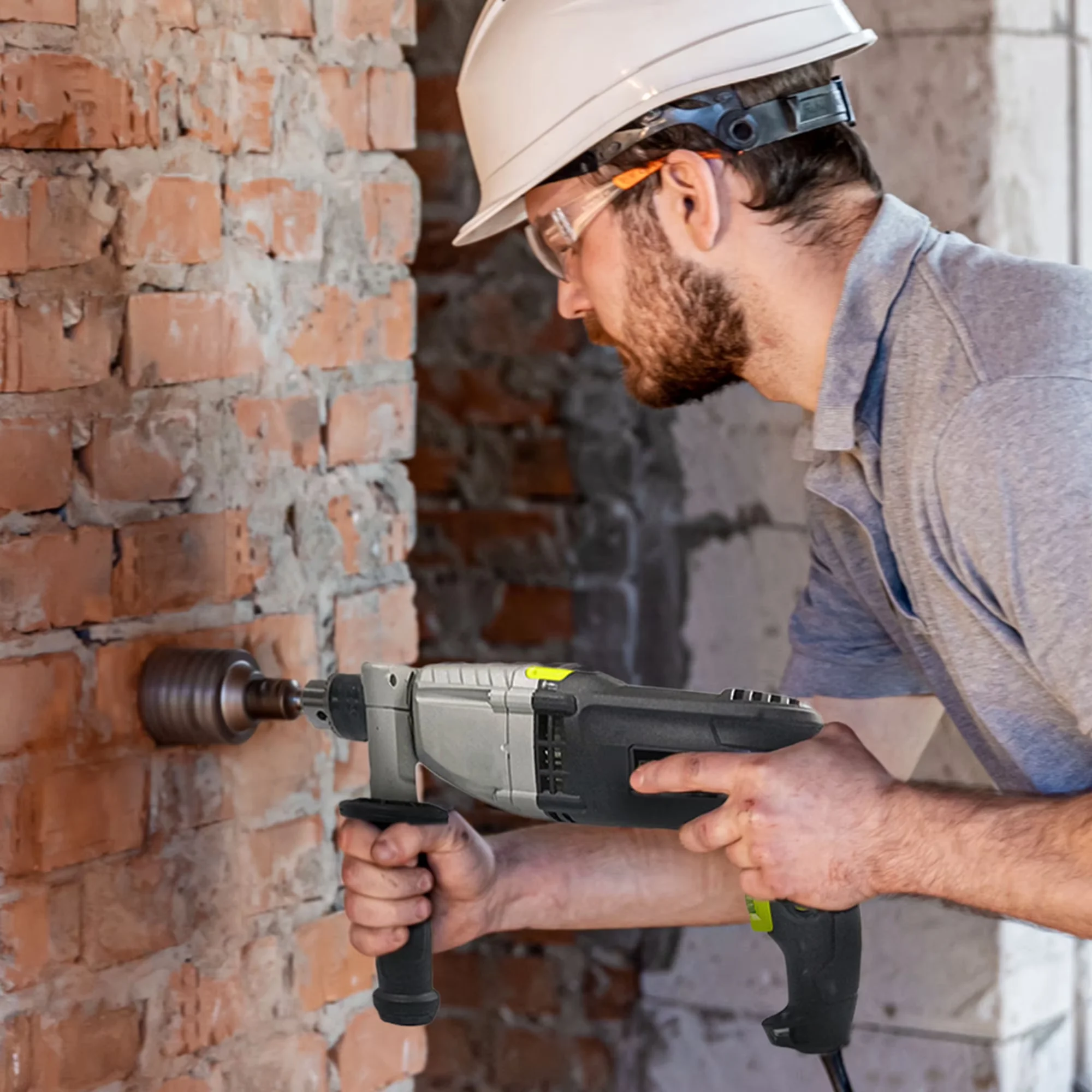 Versatile Drills Driver with Ergonomic Soft Grip, Material: Mixed - Gray 1 Model 994D00