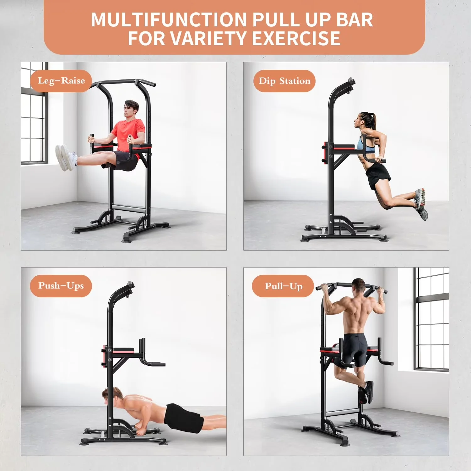 Premium Home Gym with Adjustable Height - Steel, Wood, Epe Filling, Pu for Home Model AB1741